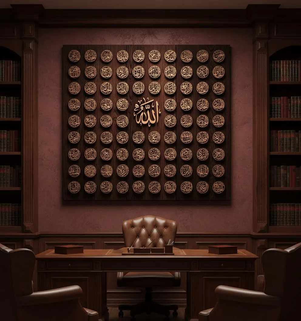 99 Names of Allah Calligraphy Bundle, Islamic Arabic SVG (Digital Download) - image 4