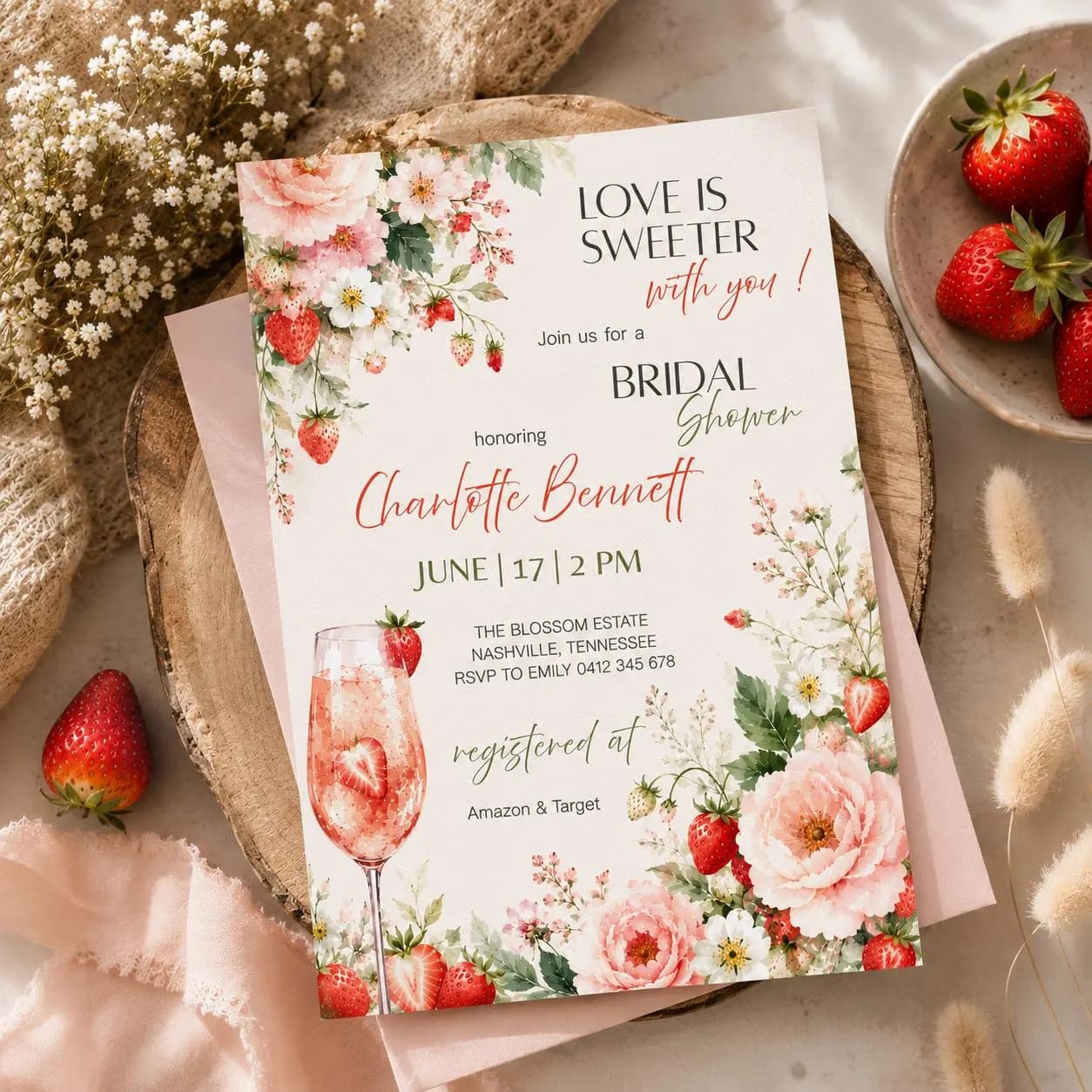 Editable Islamic Nikah Wedding Invitation Template, Luxury Ivory Muslim Wedding Invite, Floral Arch Canva Template, Instant Download - image 5