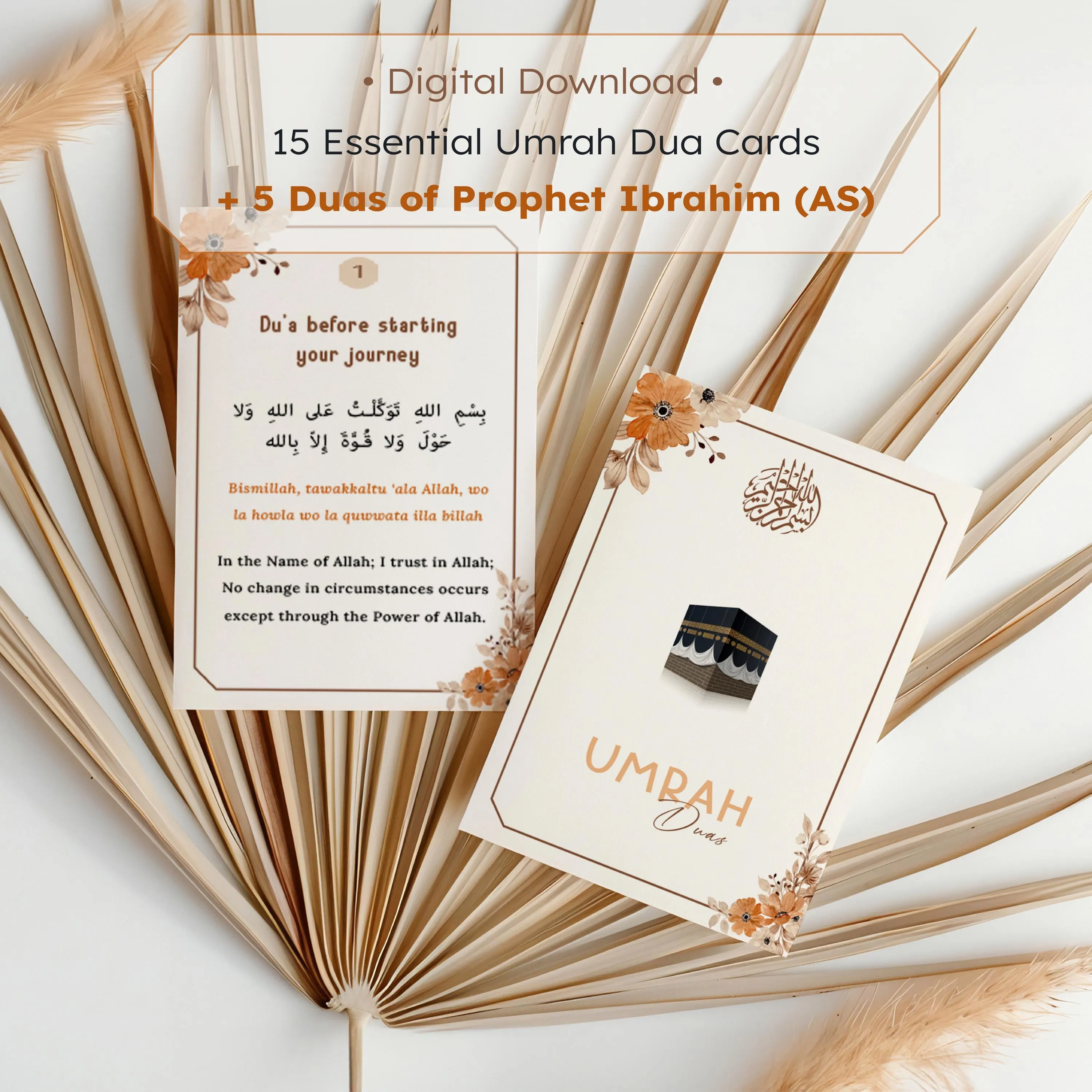 20 Umrah Dua Cards Printable, Umrah Gift for Pilgrims, Step by Step Umrah Duas Guide, Islamic Prayer Cards, Ramadan Gifts, Digital Download