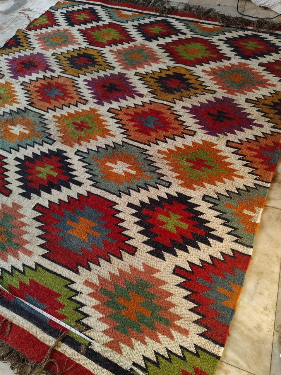 Southwestern Area Rug,Boho Kilim Style Rug, Colorful Geometric Living Room Carpet,Tribal Farmhouse Floor Rug,Bedroom Decor Housewarming Gift - image 5