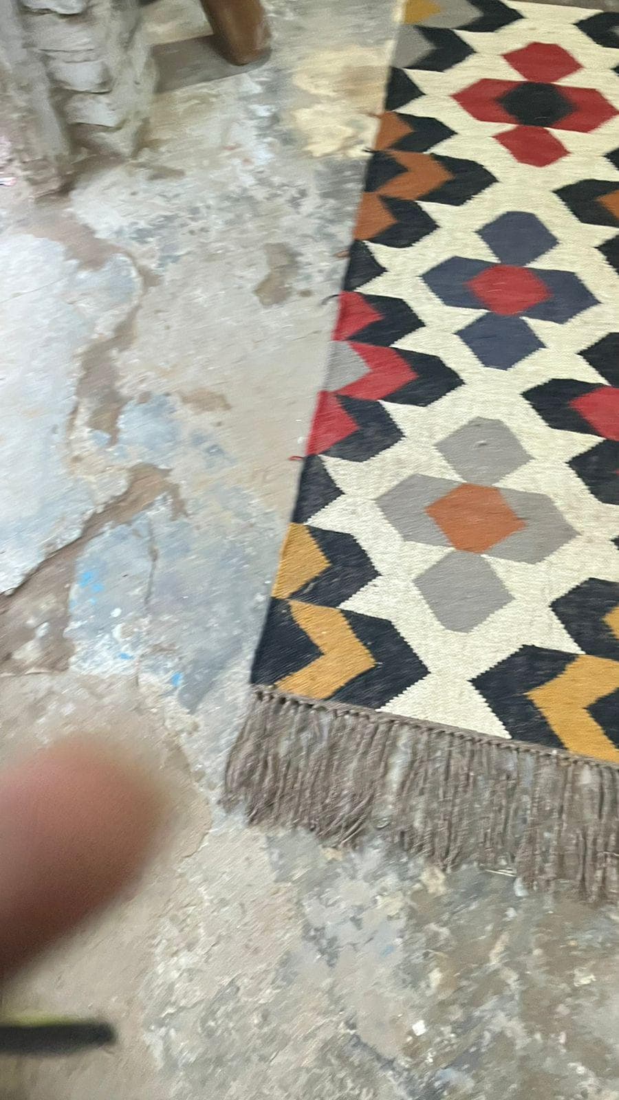 Vintage Kilim Runner Rug, Handwoven Wool Tribal Rug,Boho Geometric Hallway Rug,Southwestern Style Entryway Carpet,Rustic Farmhouse Decor Rug - image 3