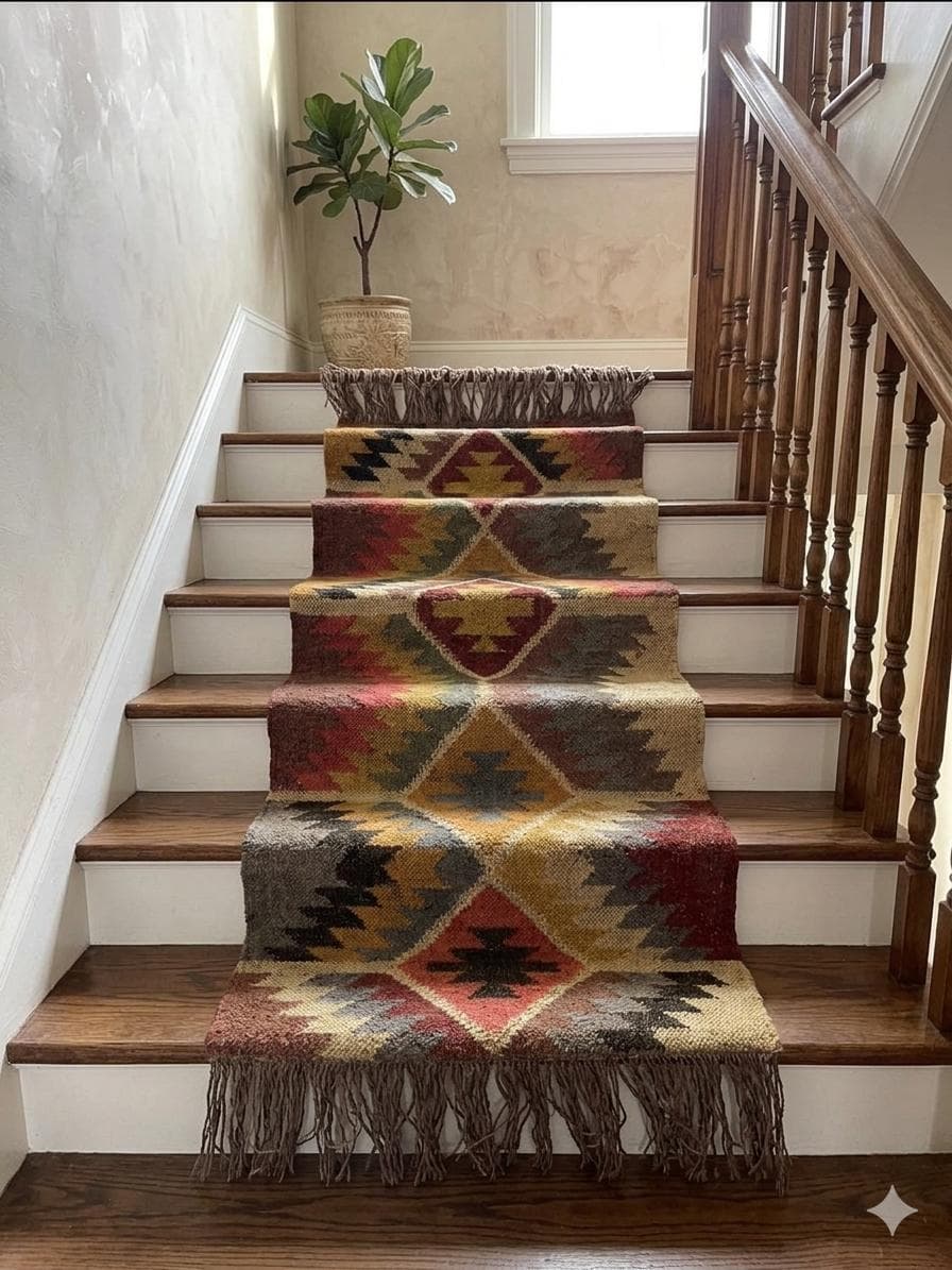 Vintage Handmade Kilim Rug, Small Tribal Wool Rug, Boho Accent Rug, Geometric Pattern Carpet,Rustic Home Decor,Entryway Rug,Ethnic Woven Mat