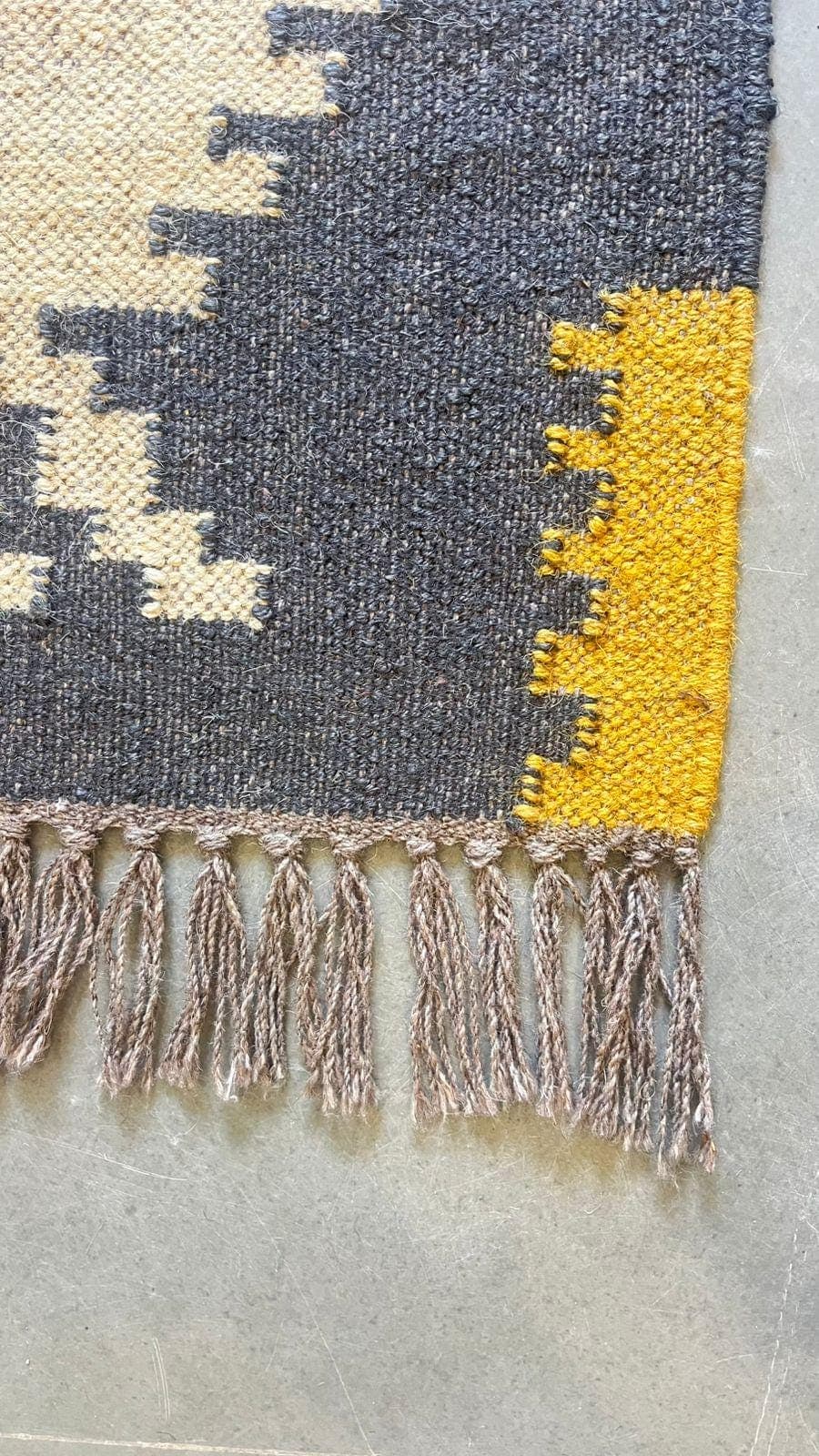 Handwoven Wool & Jute Aztec Runner Rug | Tribal Geometric Hallway Runner | Boho Southwestern Carpet | Entryway Farmhouse Rug - image 5