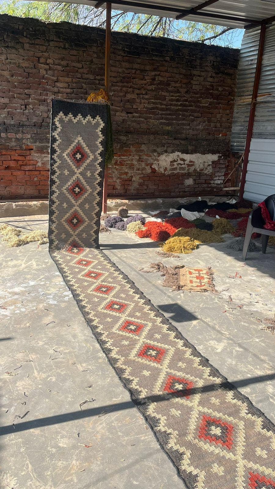 Southwestern Stair Runner Rug, Navajo Style Carpet Runner,Geometric Hallway Rug,Rustic Boho Stair Carpet,Farmhouse Staircase Decor,stair rug - image 4