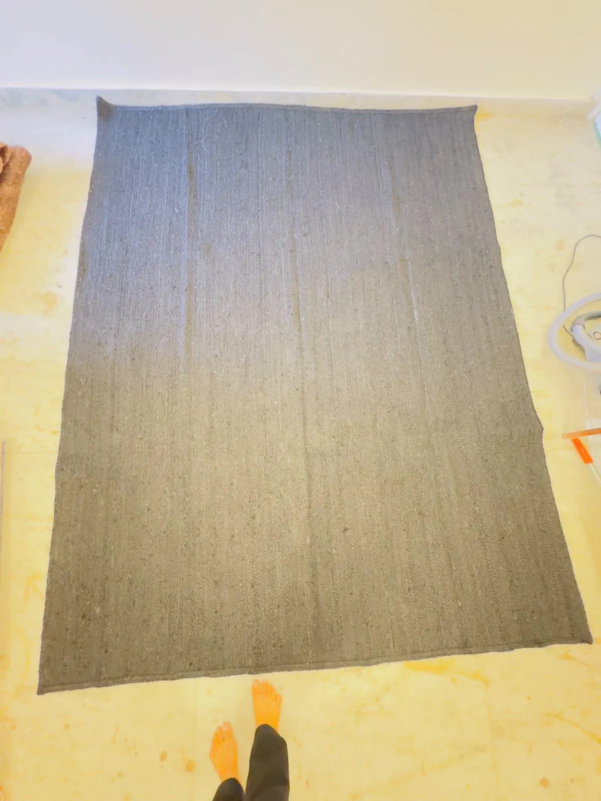 Black Jute Area Rug, Handmade Natural Fiber Rug, Handwoven Boho Living Room Rug, Rustic Farmhouse Floor Rug, Modern Organic Decor, Custom - image 4