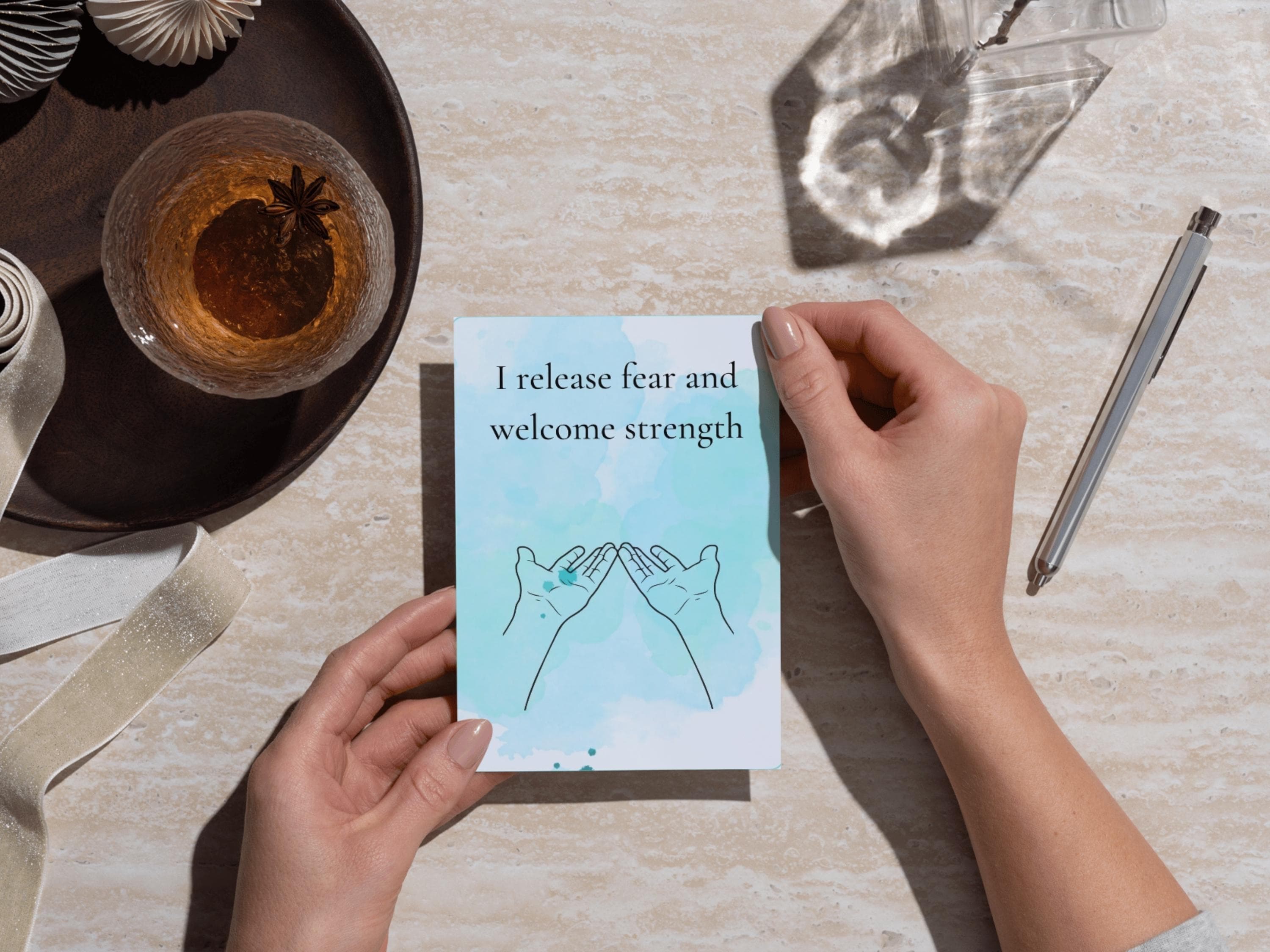 Positive Birth Affirmation Cards: Boho Watercolor Design (Digital Download) - image 4