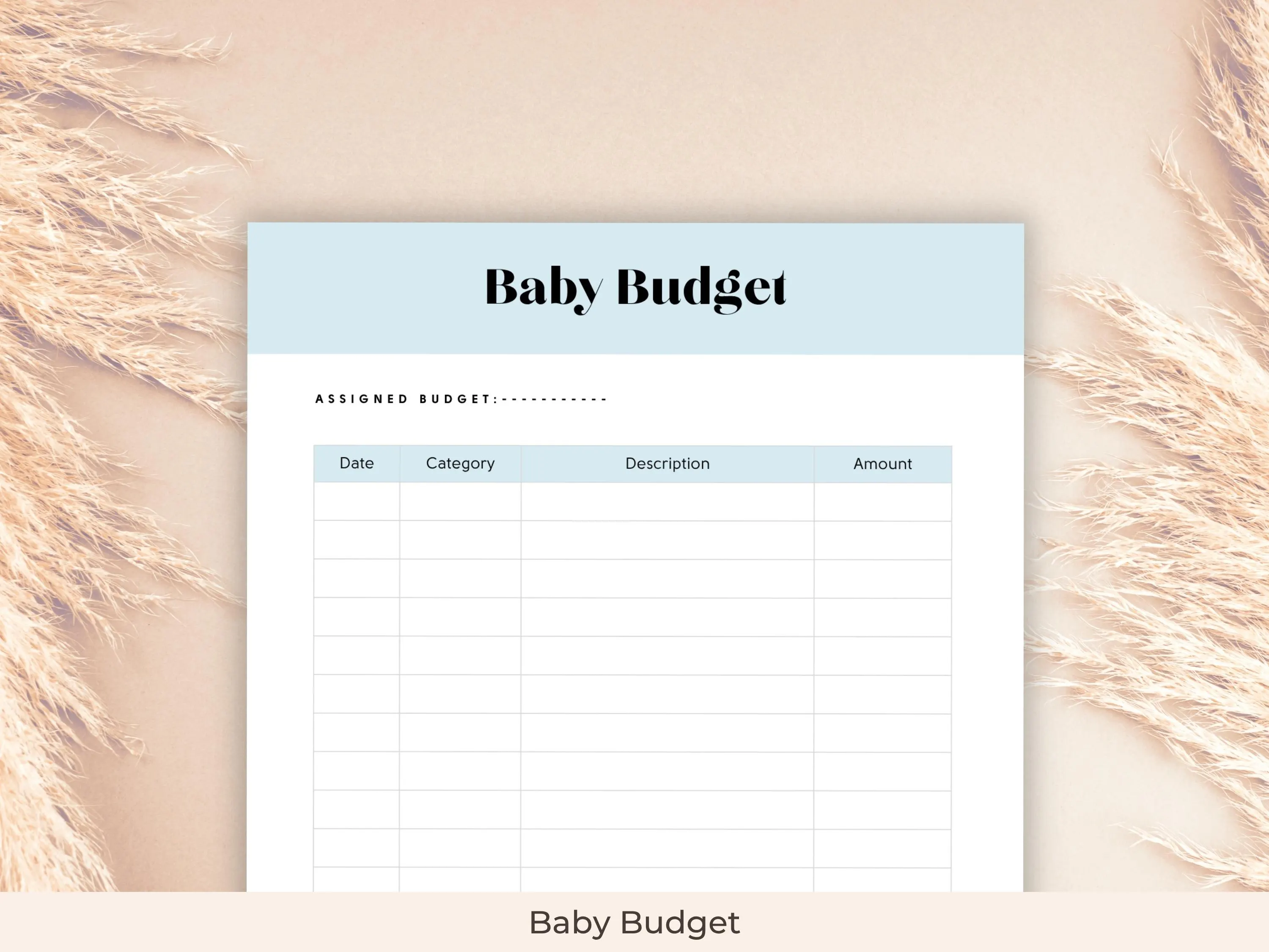 Blue Baby Shower Planner Bundle: Checklist, Budget, Guest List (PDF Download) - image 4
