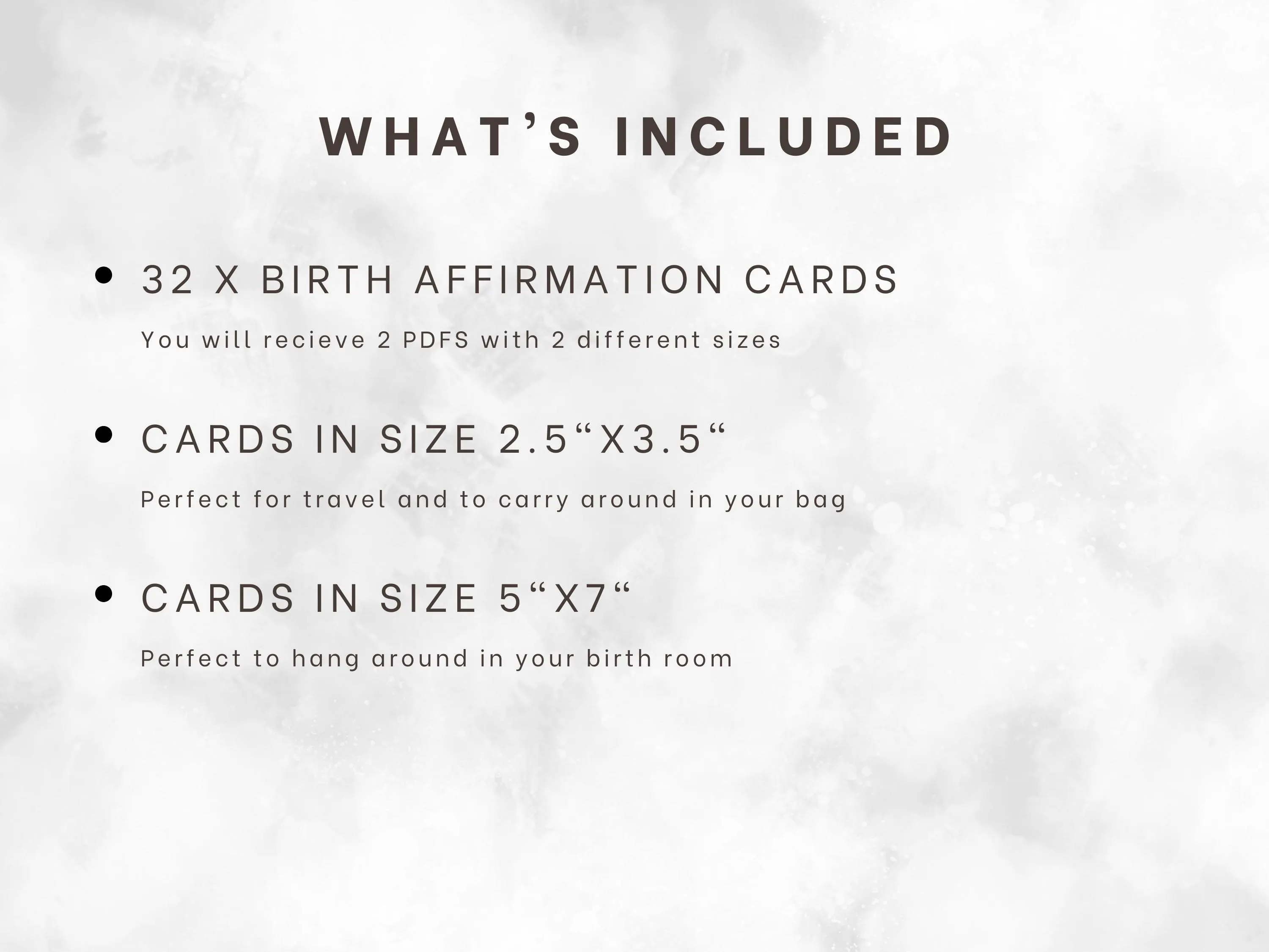Positive Birth Affirmation Cards: Boho Watercolor Design (Digital Download) - image 5