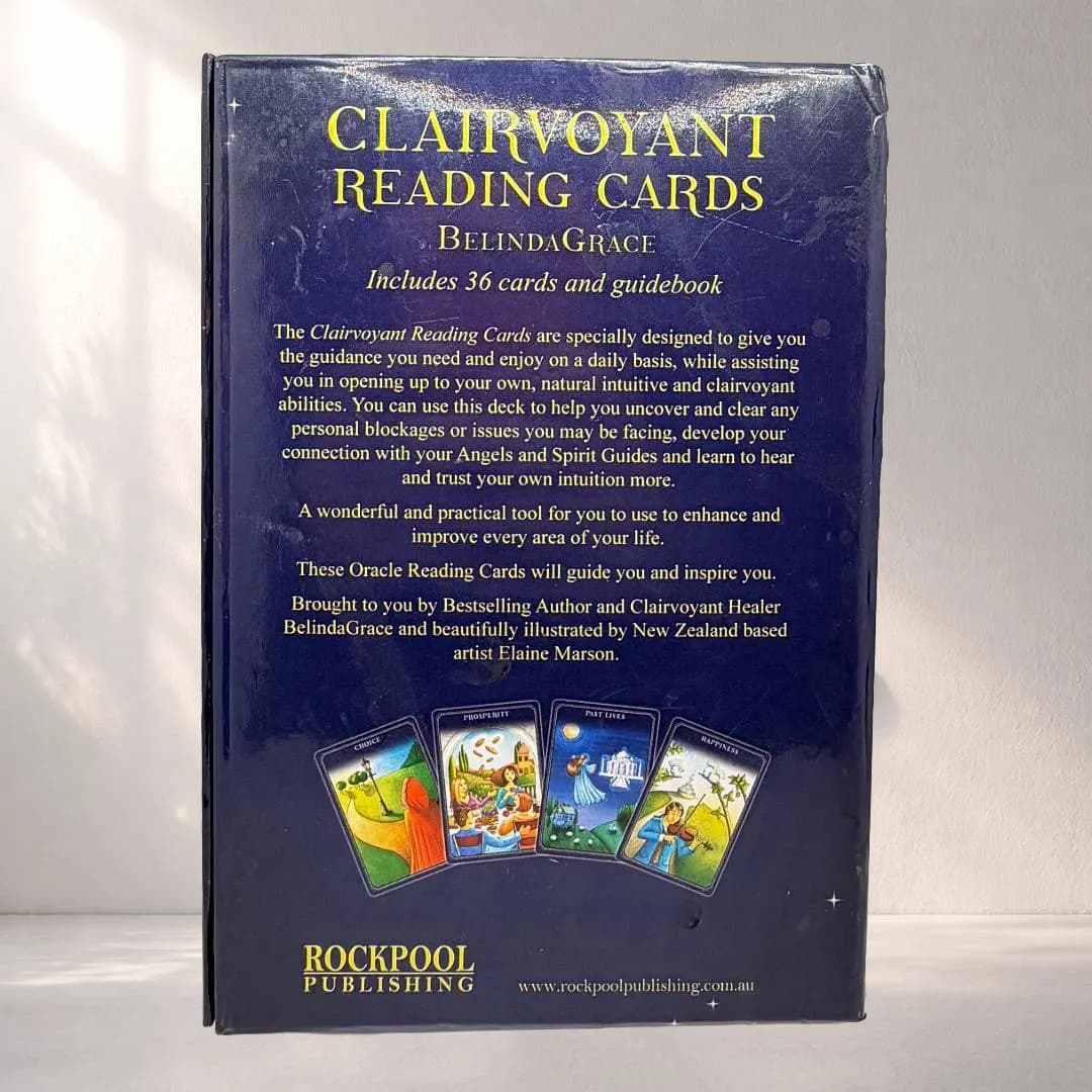 Clairvoyant Reading Cards by Belinda Grace 2015 Edition of the Original 2009 | Complete 36-Card Oracle Deck + Guidebook | Metta-Blessed™ - image 3