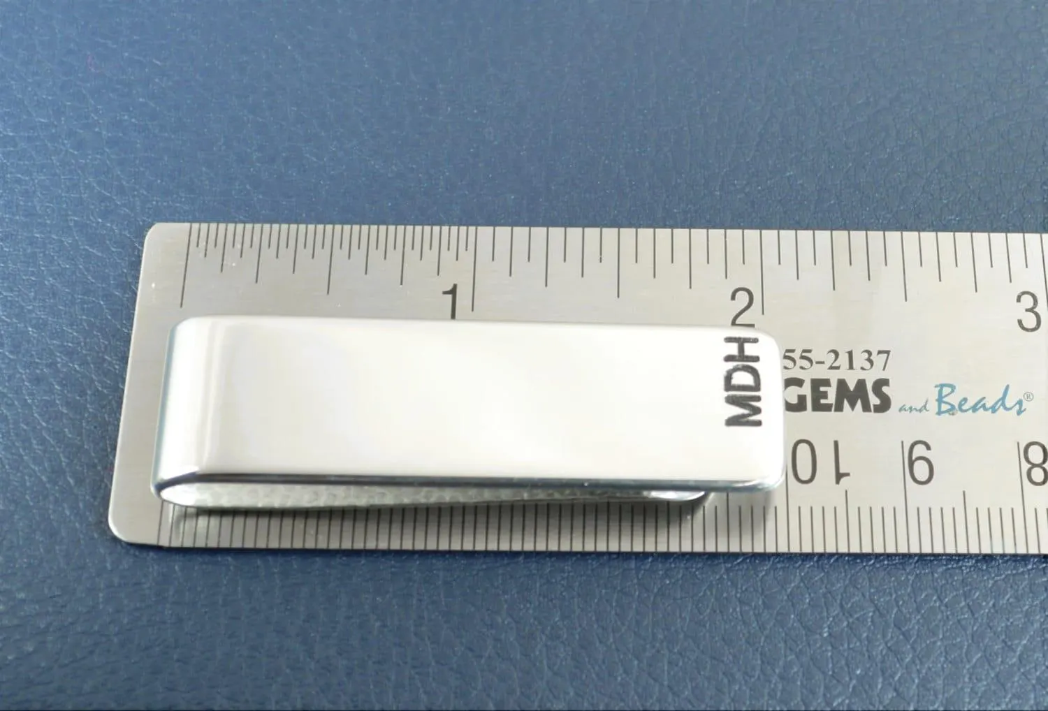 Sterling silver money clip, customized with free engraving. - image 4