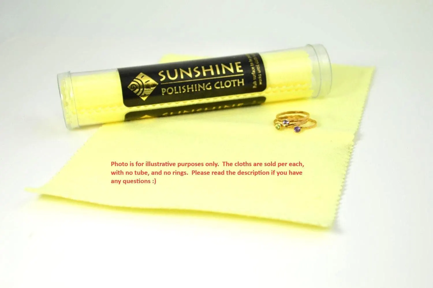 Sunshine Jewelry Cleaning Cloth: Tarnish Remover for Silver, Gold, Brass