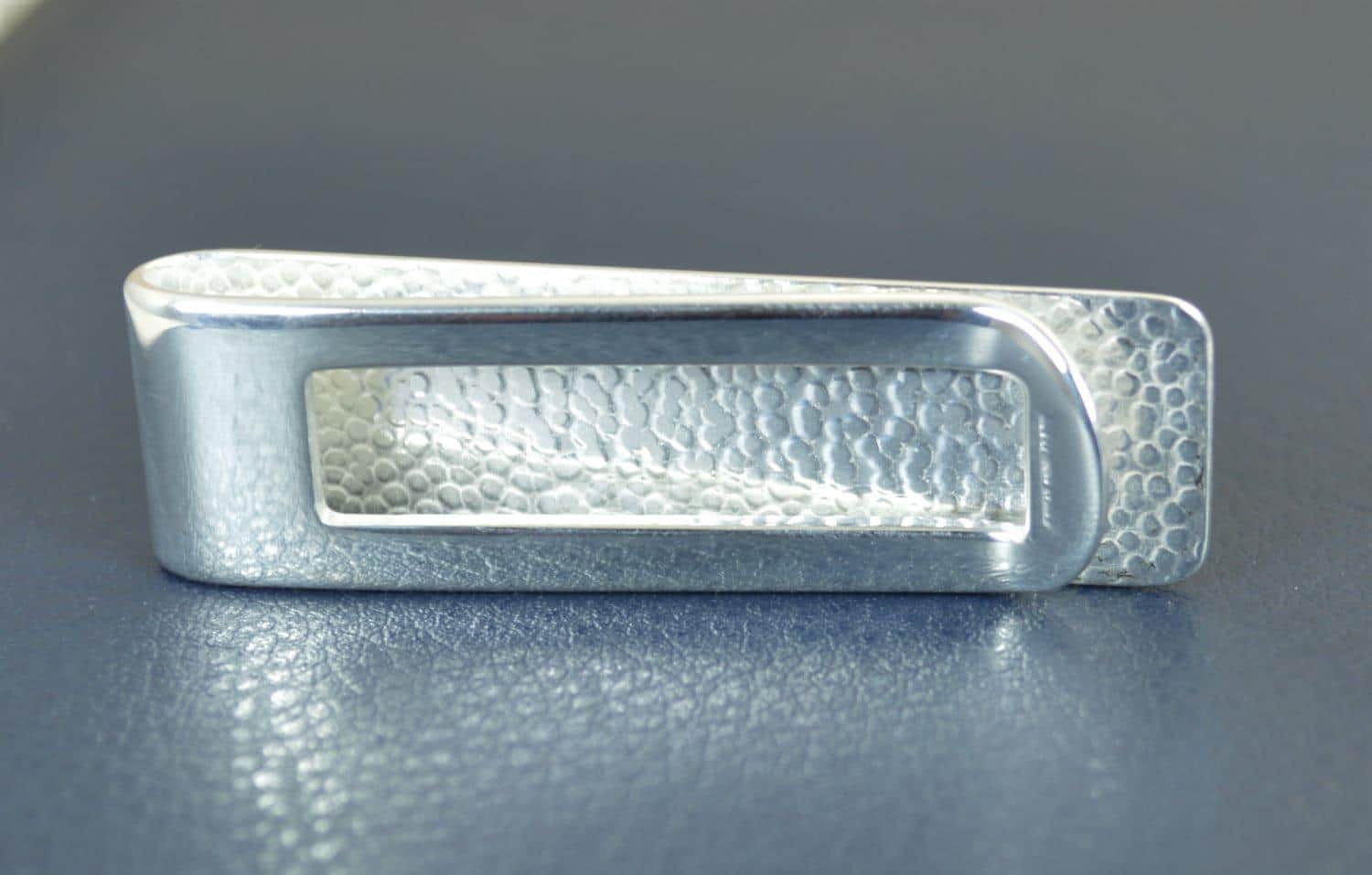 Sterling silver money clip, customized with free engraving. - image 3