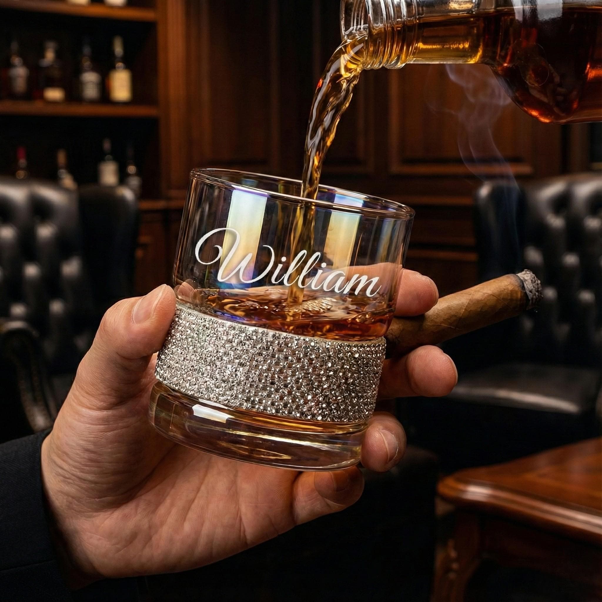 Personalized Engraved Whiskey Glass, Custom Name and Logo Tumbler, Groomsmen Gift for Men - image 5