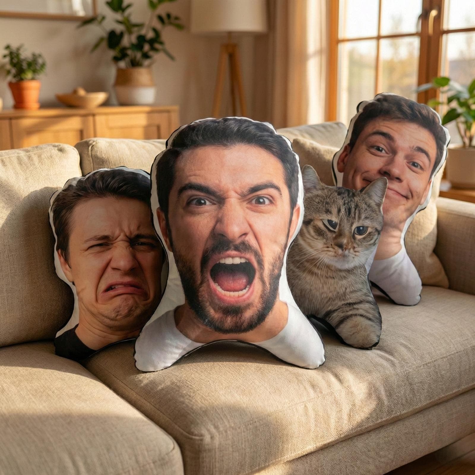 Custom Ugly Pillow from Photo, Funny Face Pillow Gift, Personalized Pet Pillow, Ugly Friend Gift, Mothers Day Gift, Graduation Gift - image 4