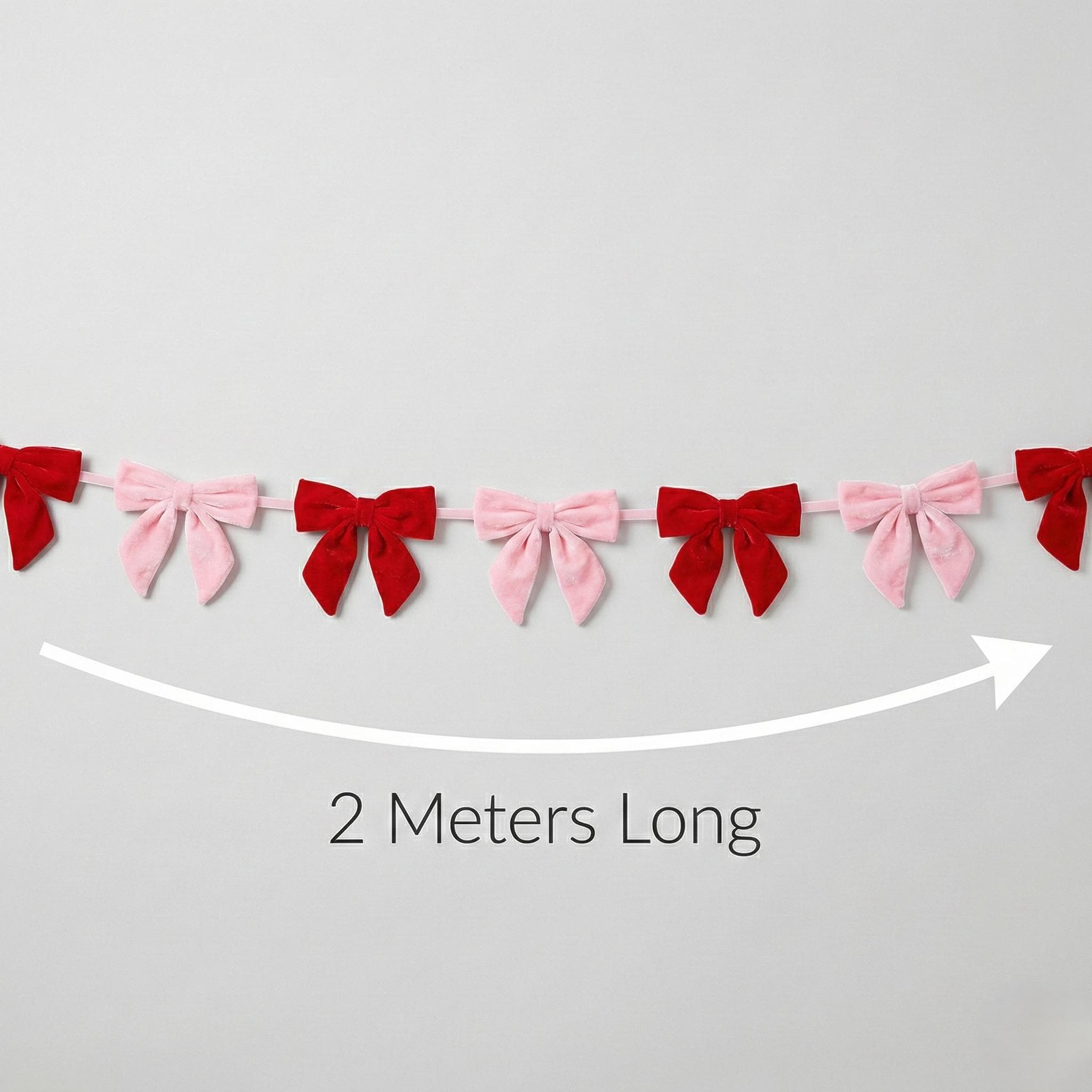 Valentine Garland for fireplace Decor, Romantic Mantel Banner, Heart Garland for Home Decoration - image 4