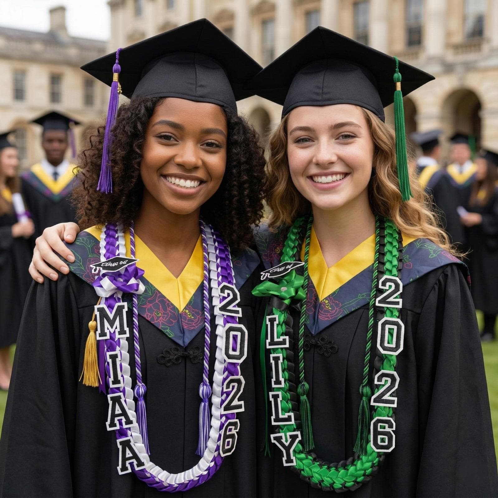 Graduation Lei 2026 with Name, Custom Graduation Lei Class of 2026, Graduation Leis for Girls Boys, Senior Gift Lei, Graduation Leis 2026 - image 4