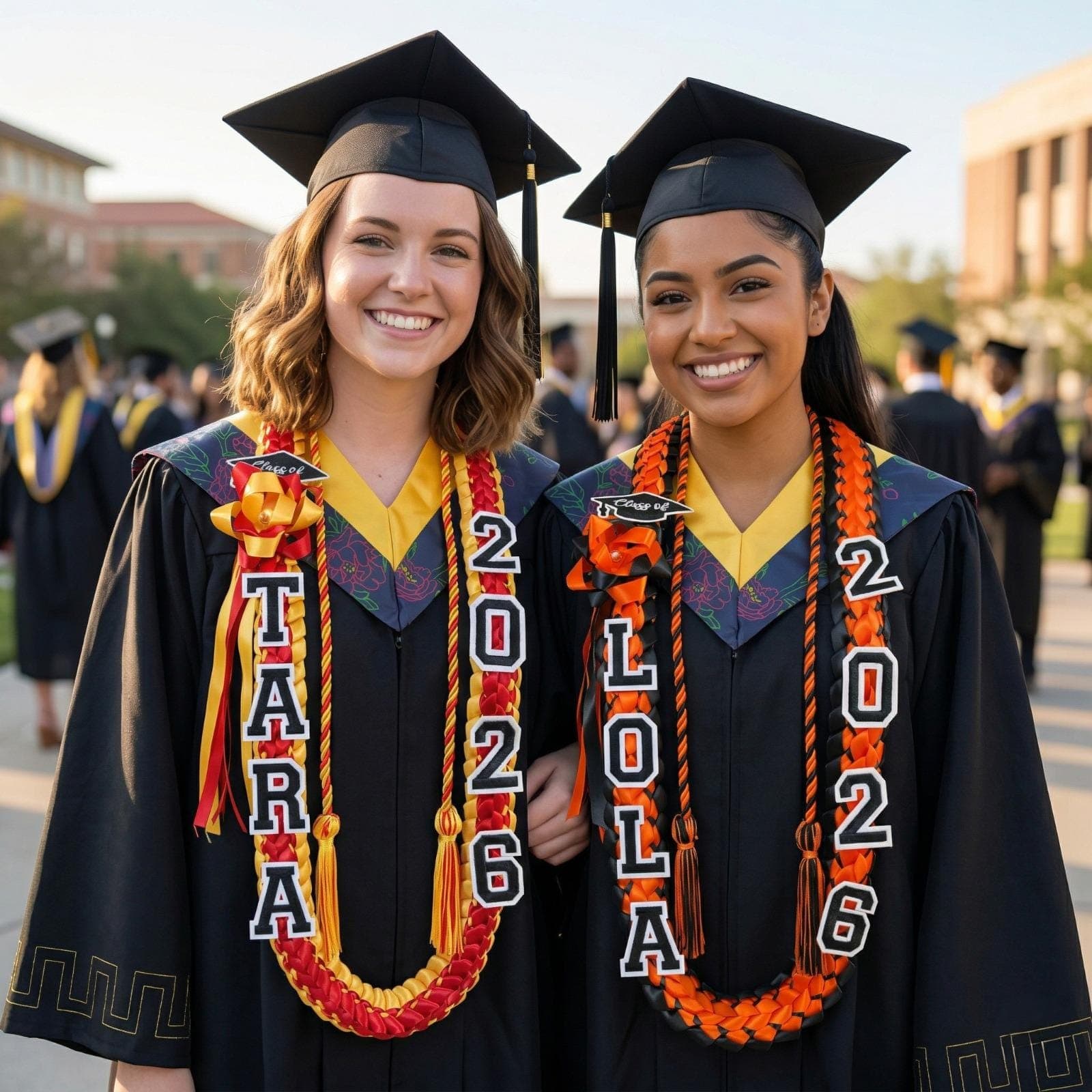 Graduation Lei 2026 with Name, Custom Graduation Lei Class of 2026, Graduation Leis for Girls Boys, Senior Gift Lei, Graduation Leis 2026 - image 3