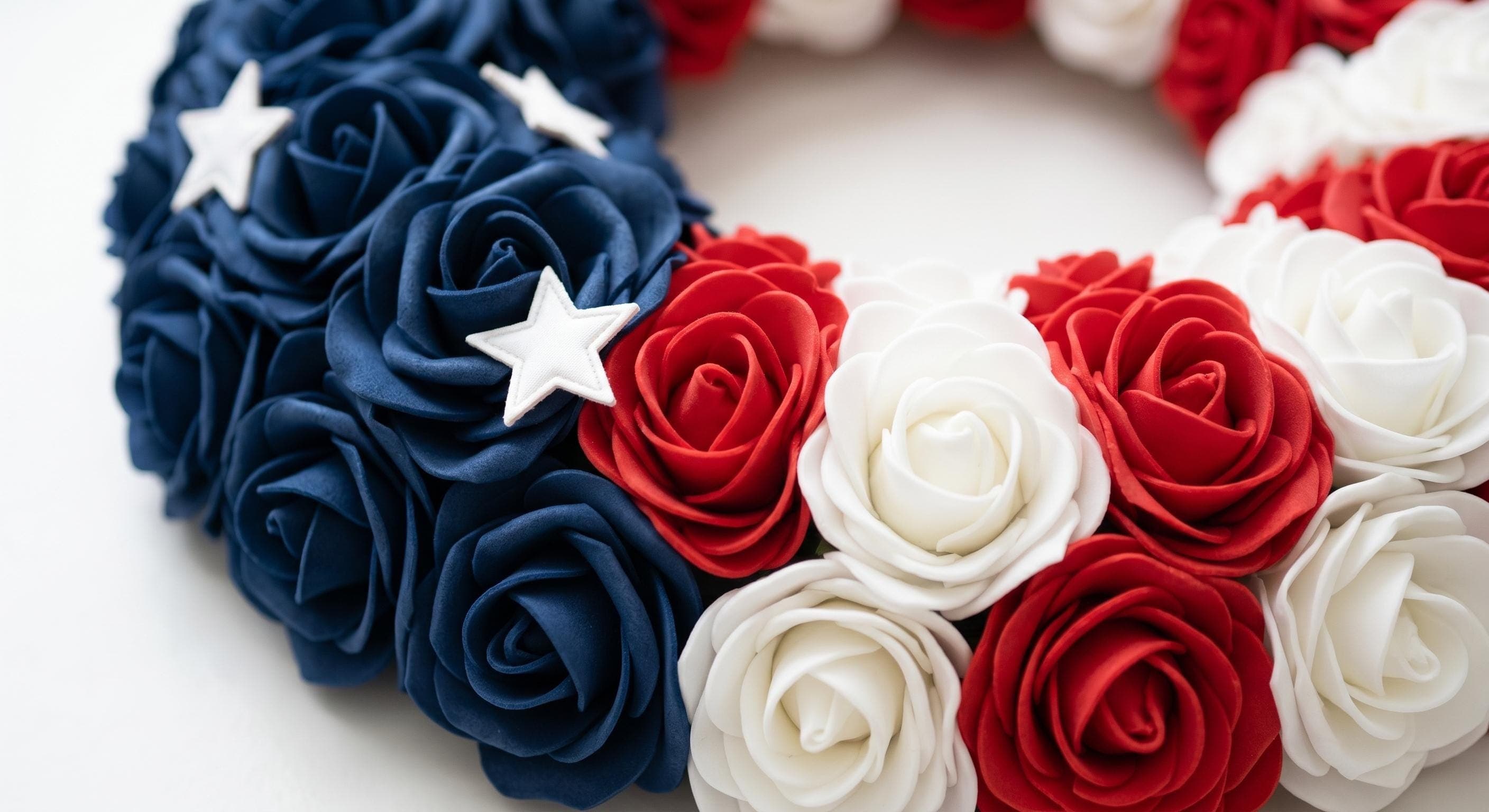 4th of July Wreath Patriotic USA Flag Wreath for Front Door American Flag Door Hanger 250 Independence Day Decor Red White Blue Wreath - image 5