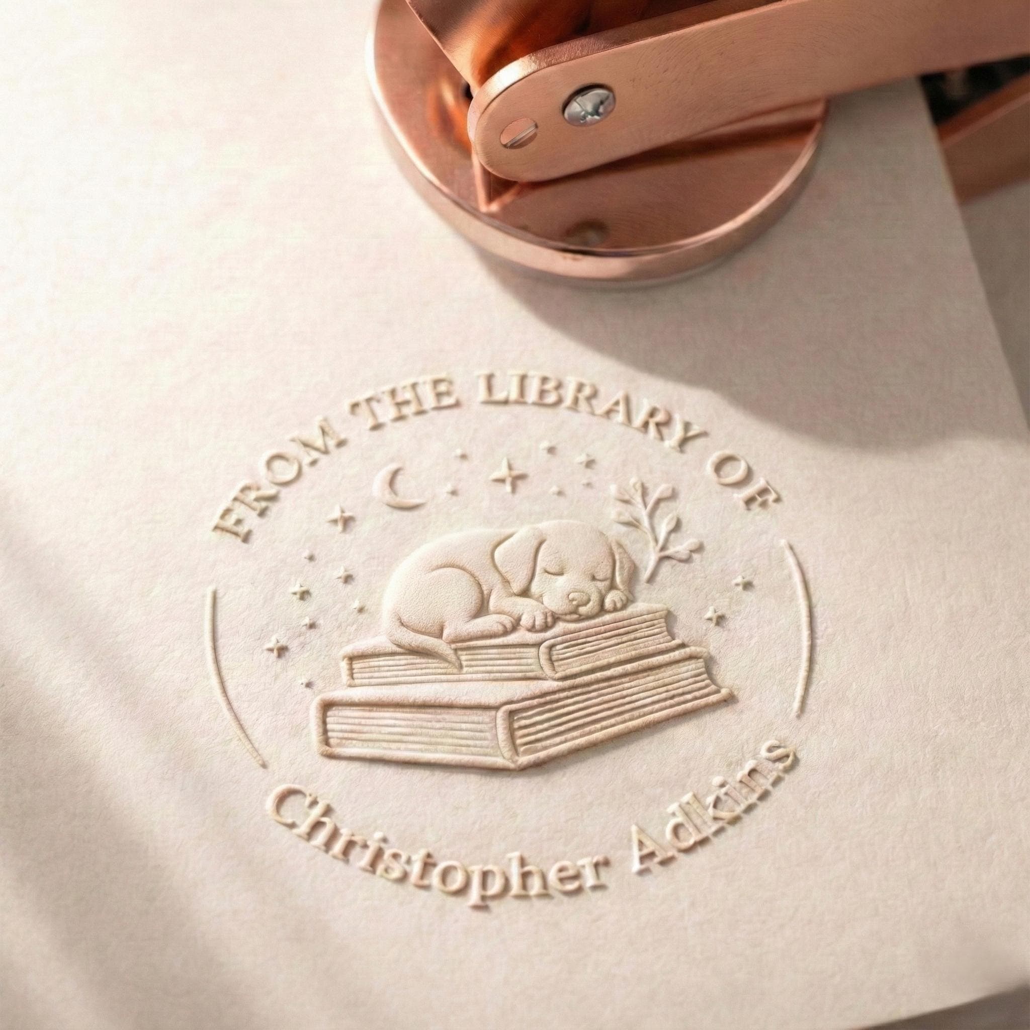 Book Embosser Personalized Custom Book Embosser Stamp Personalized Book Embosser Ex libris Book Embosser Custom