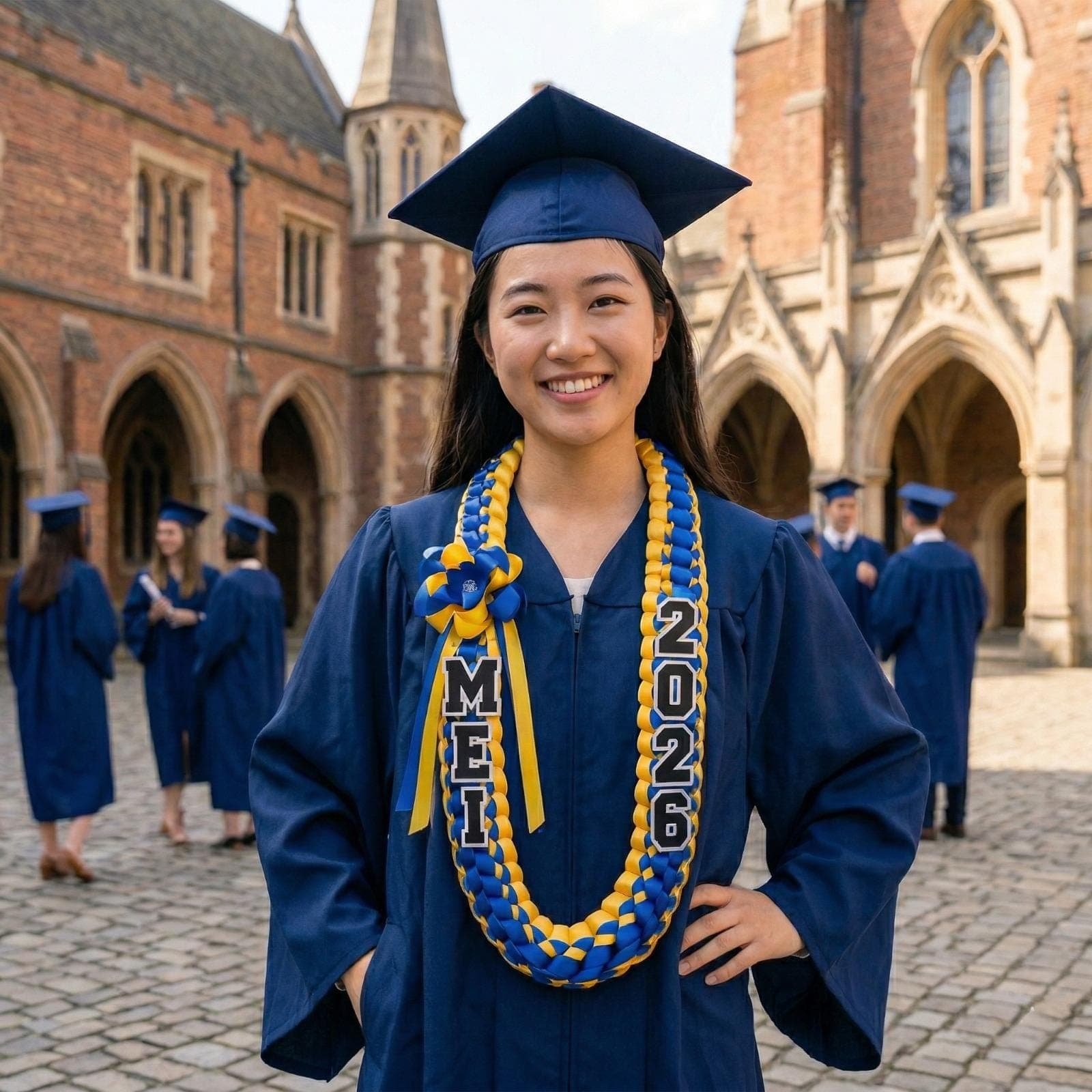 Graduation Lei 2026 with Name, Custom Graduation Lei Class of 2026, Graduation Leis for Boys Girls, Senior Gift Lei, Graduation Leis 2026 - image 3