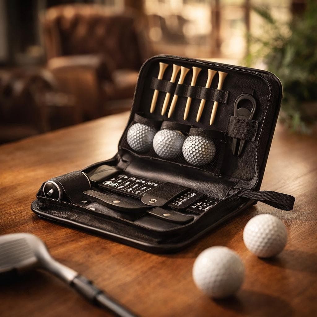Personalized Golf Bag Case Organizer, Custom PU Leather Golf Accessories Pouch, Golf Gift for Dad, Husband or Golfer - image 3
