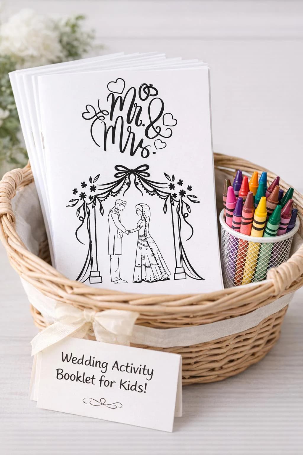 Wedding Activity Booklet for Kids | Colouring Book | Wedding Colouring Pages | Kids Wedding Favour | Printable File | Instant Download