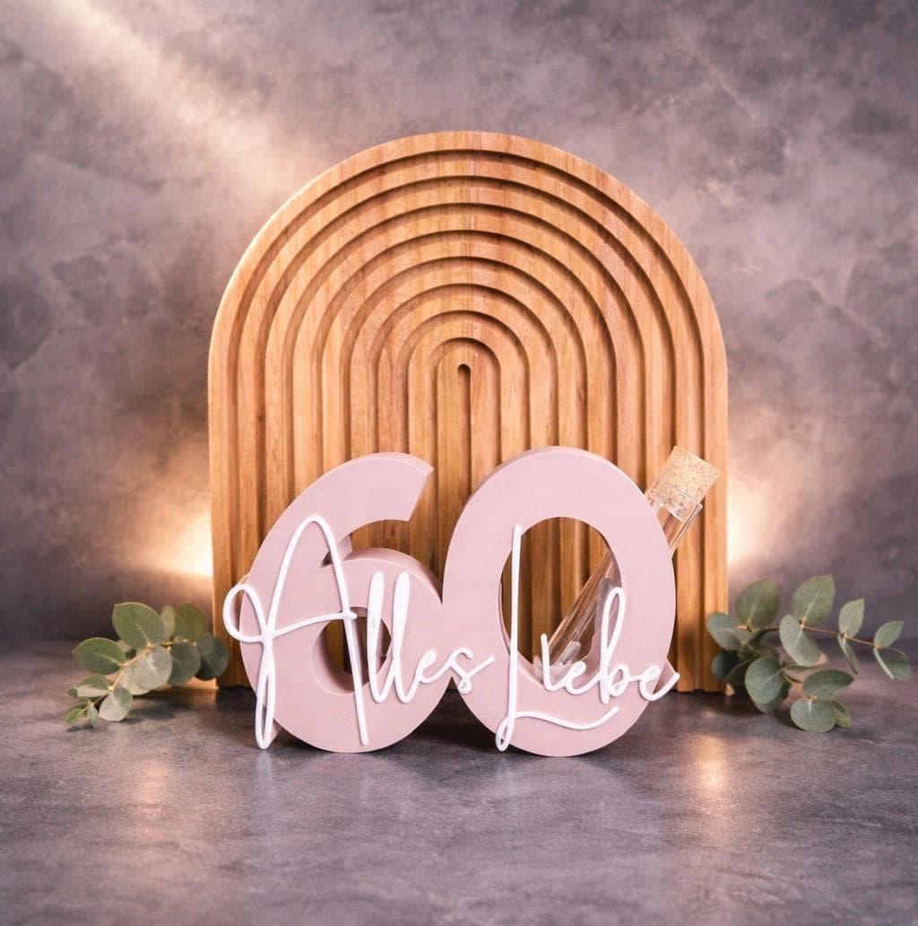 Geldgeschenk 60 | 60. Geburtstag | Geldgeschenk Verpackung | 60 | Geburtstagsgeschenk | Geschenk zum 60. Geburtstag | Geldgeschenk | 3D - image 5