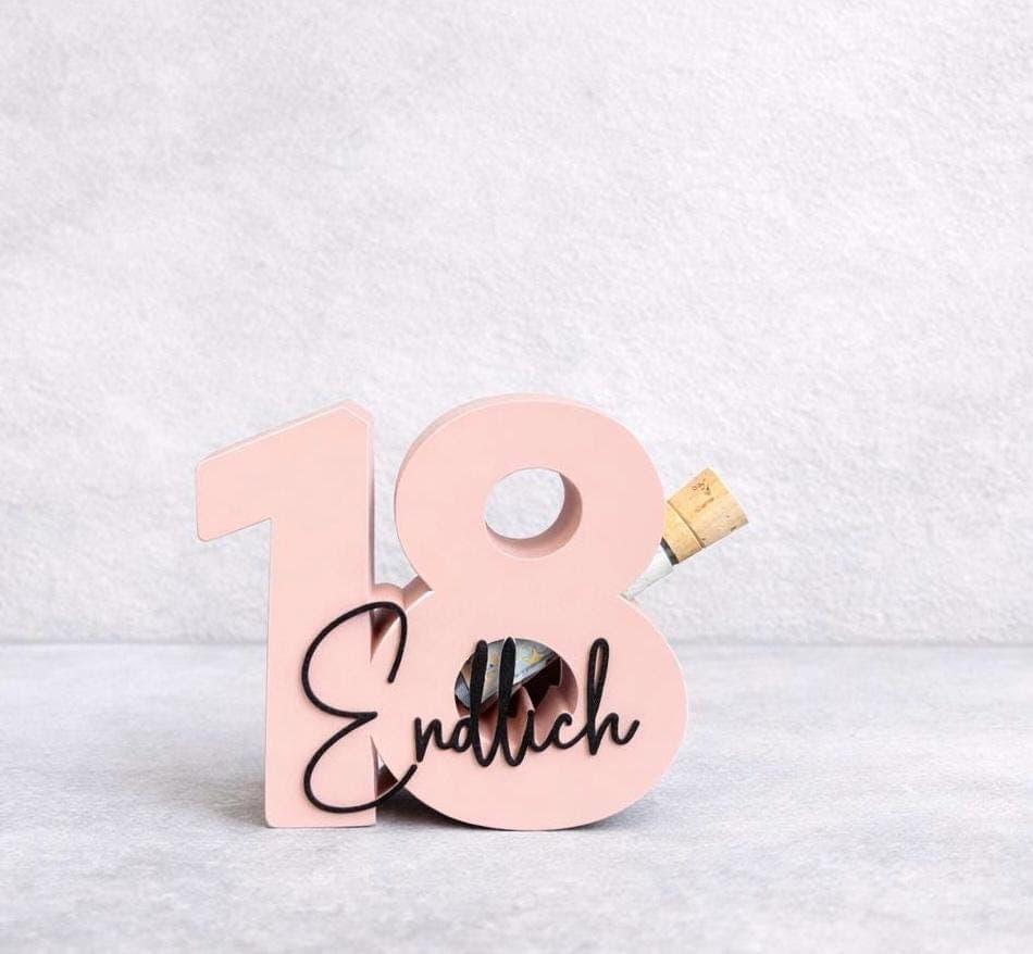 Geldgeschenk 18 | 18. Geburtstag | Geldgeschenk Verpackung | 18 | Geburtstagsgeschenk | Geschenk zum 18. Geburtstag | Geldgeschenk | 3D - image 3