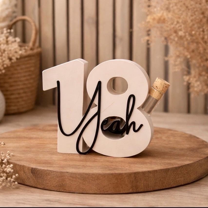 Geldgeschenk 18 | 18. Geburtstag | Geldgeschenk Verpackung | 18 | Geburtstagsgeschenk | Geschenk zum 18. Geburtstag | Geldgeschenk | 3D