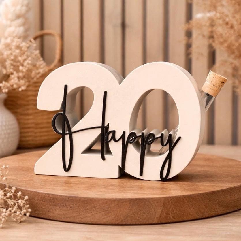 Geldgeschenk 20 | 20. Geburtstag | Geldgeschenk Verpackung | 20 | Geburtstagsgeschenk | Geschenk zum 20. Geburtstag | Geldgeschenk | 3D