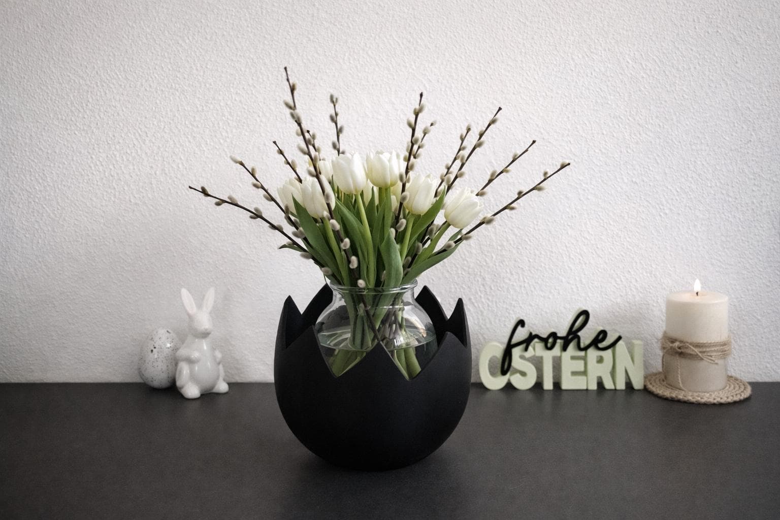 Eierschale | Eierschalen Topf | Osterdeko | Vase | Geschenkidee | Mitbringsel | 3D Druck