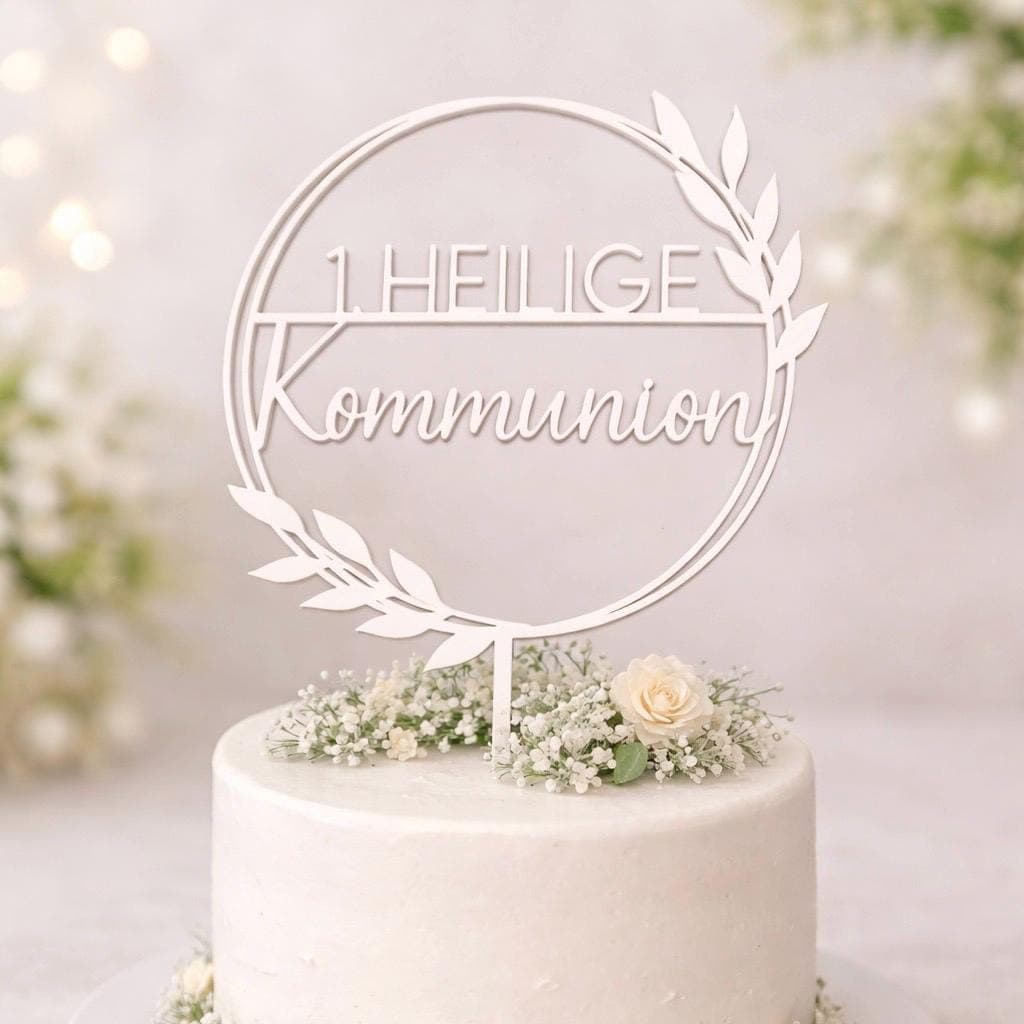 Cake Topper Kommunion | Caketopper | Cake-Topper | Kommunion | Kuchen Deko | KuchenLiebe | 3D Druck