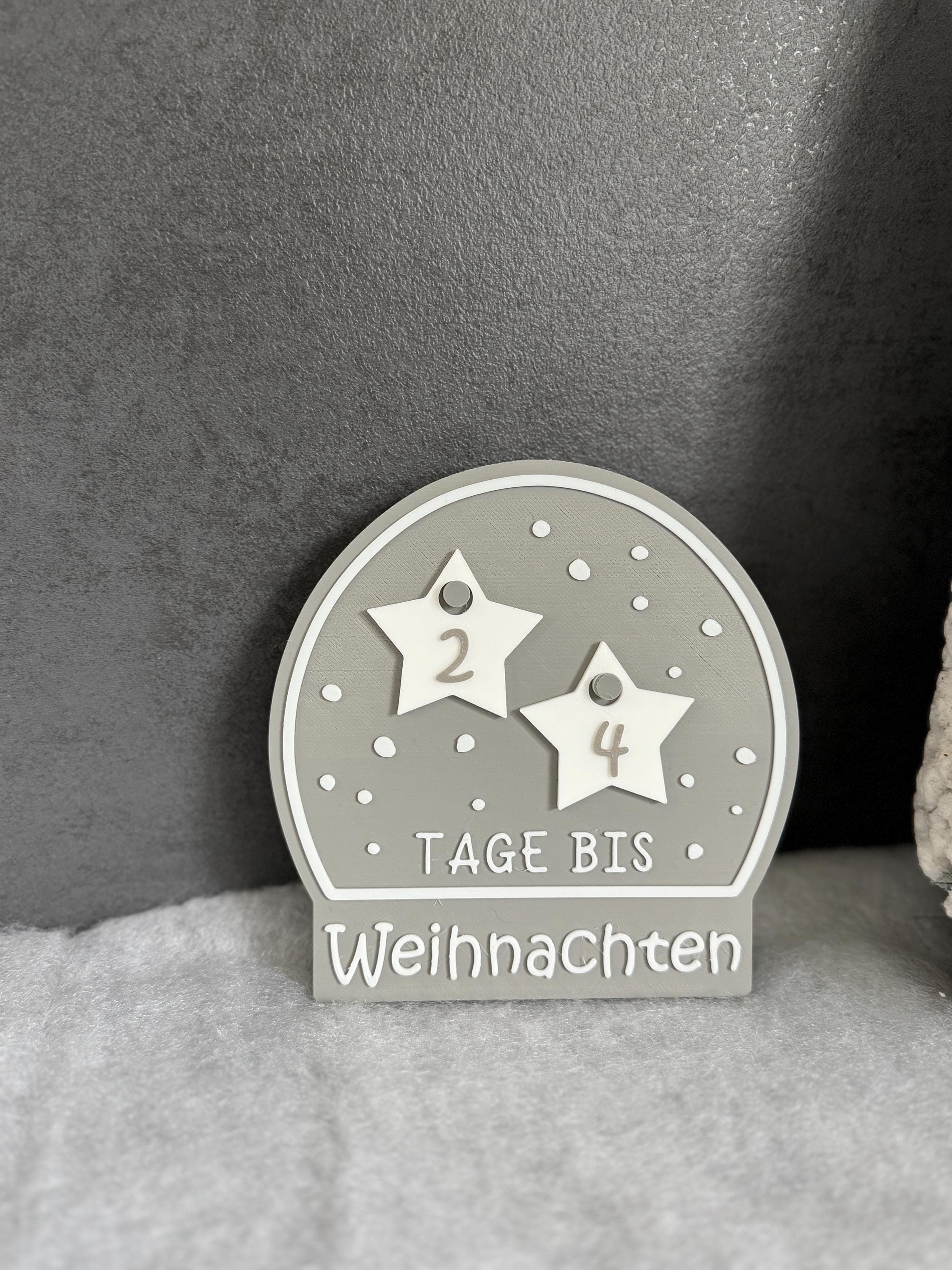 Weihnachtscountdown Schneekugel - image 3