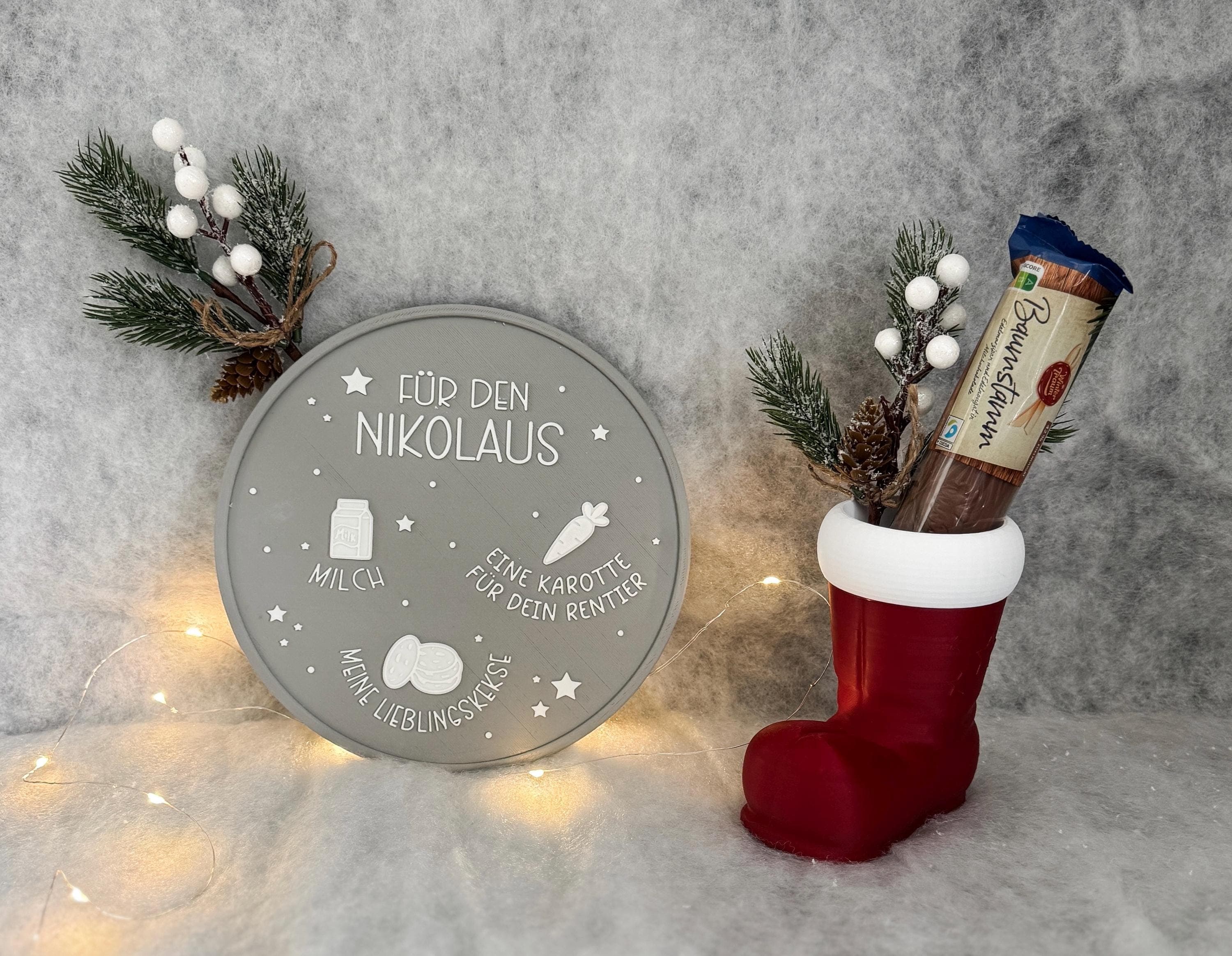 Teller für Nikolaus, Weihnachtsmann & Christkind - image 5