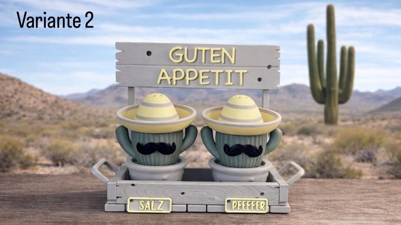 Salz & Pfefferstreuer Sommeredition | Salzstreuer | Pfefferstreuer | Sommeredition | Kaktus | Kaktus Liebe | Grillen | BBQ | Geschenkidee | - image 4