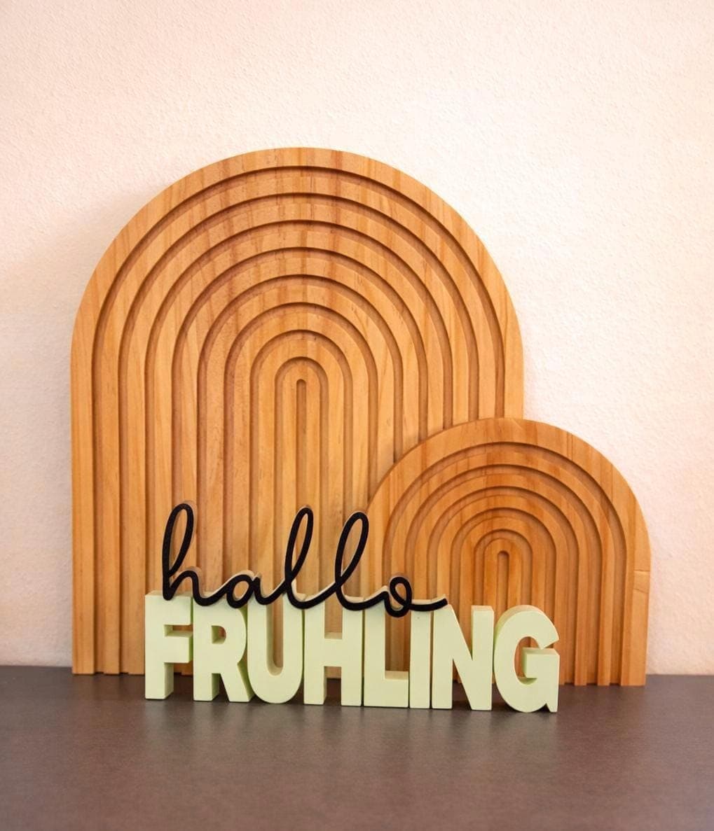 Schriftzug hallo Frühling | Schriftzug | Frühlingsdeko | Schriftzug Frühling