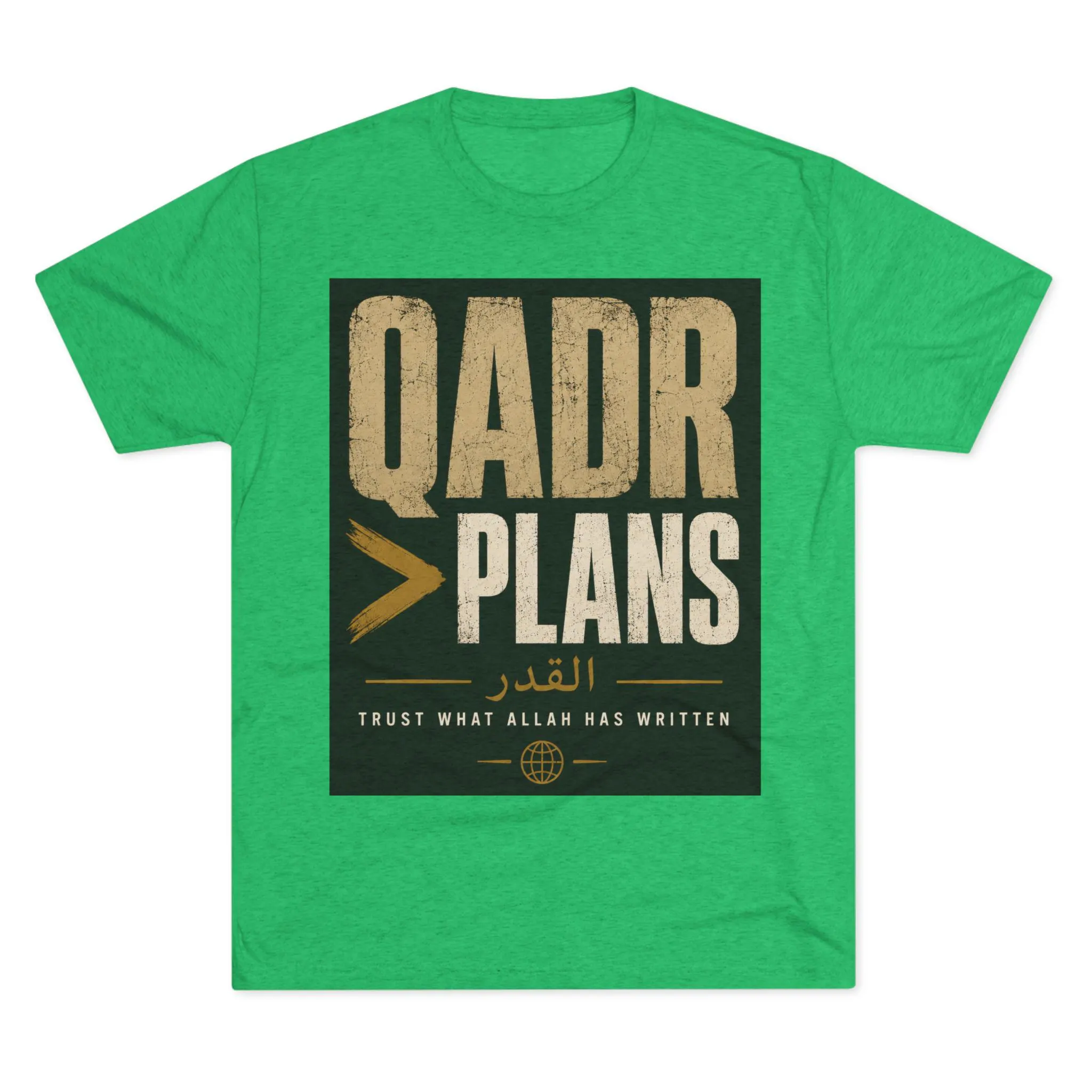 Qadr Plans Islamic T-Shirt | Trust What Allah Has Written - image 4
