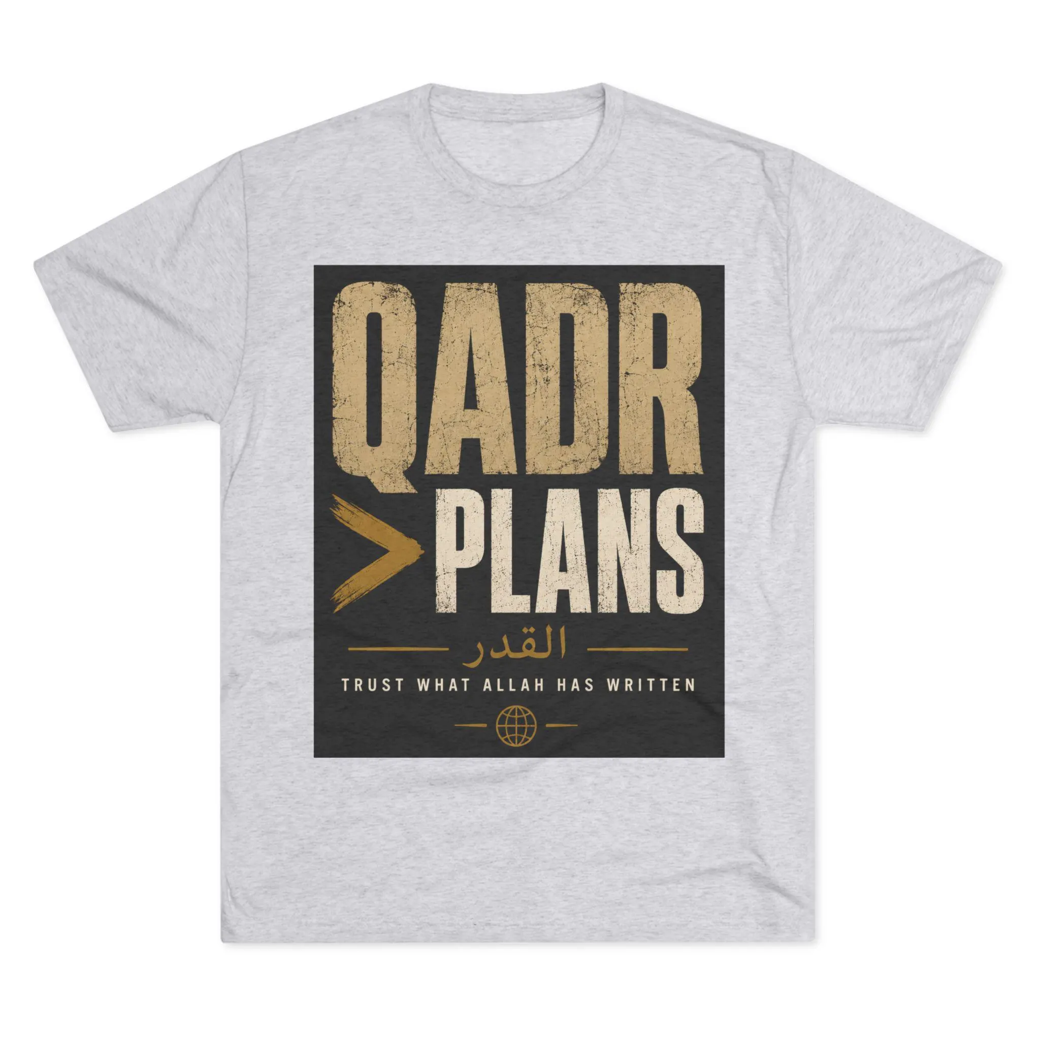 Qadr Plans Islamic T-Shirt | Trust What Allah Has Written - image 5
