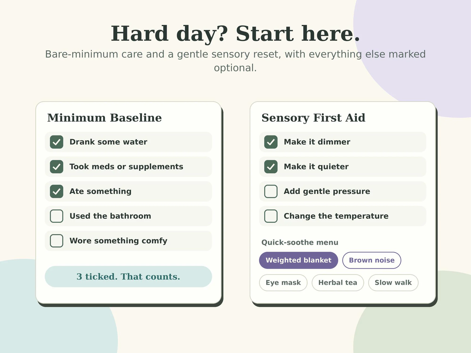 ADHD Burnout Recovery Planner | Low Energy Routine Kit | Printable & Digital Self Care Planner for Executive Function - image 4