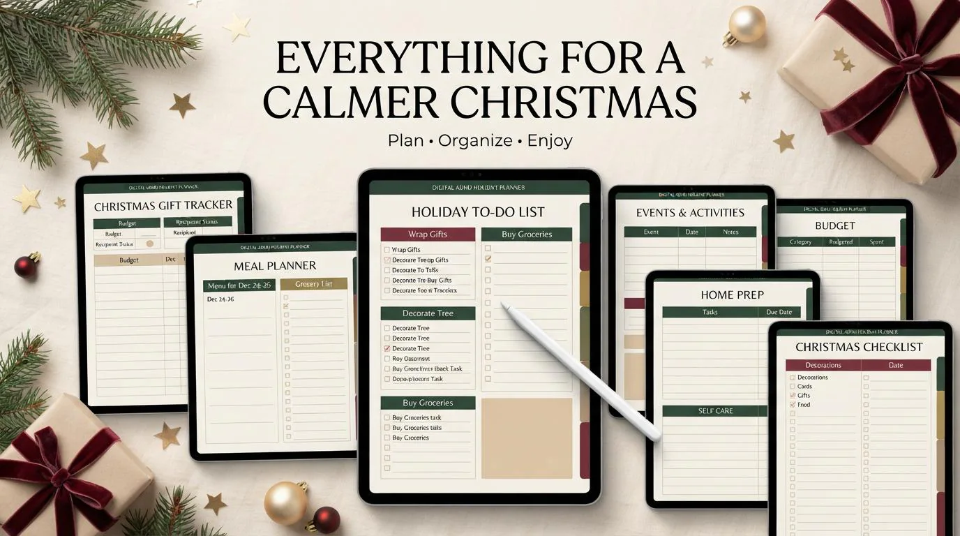 ADHD Holiday Planner Printable & Digital | Christmas Gift Budget Tracker | Google Sheets Excel | Neurodivergent Friendly - image 2