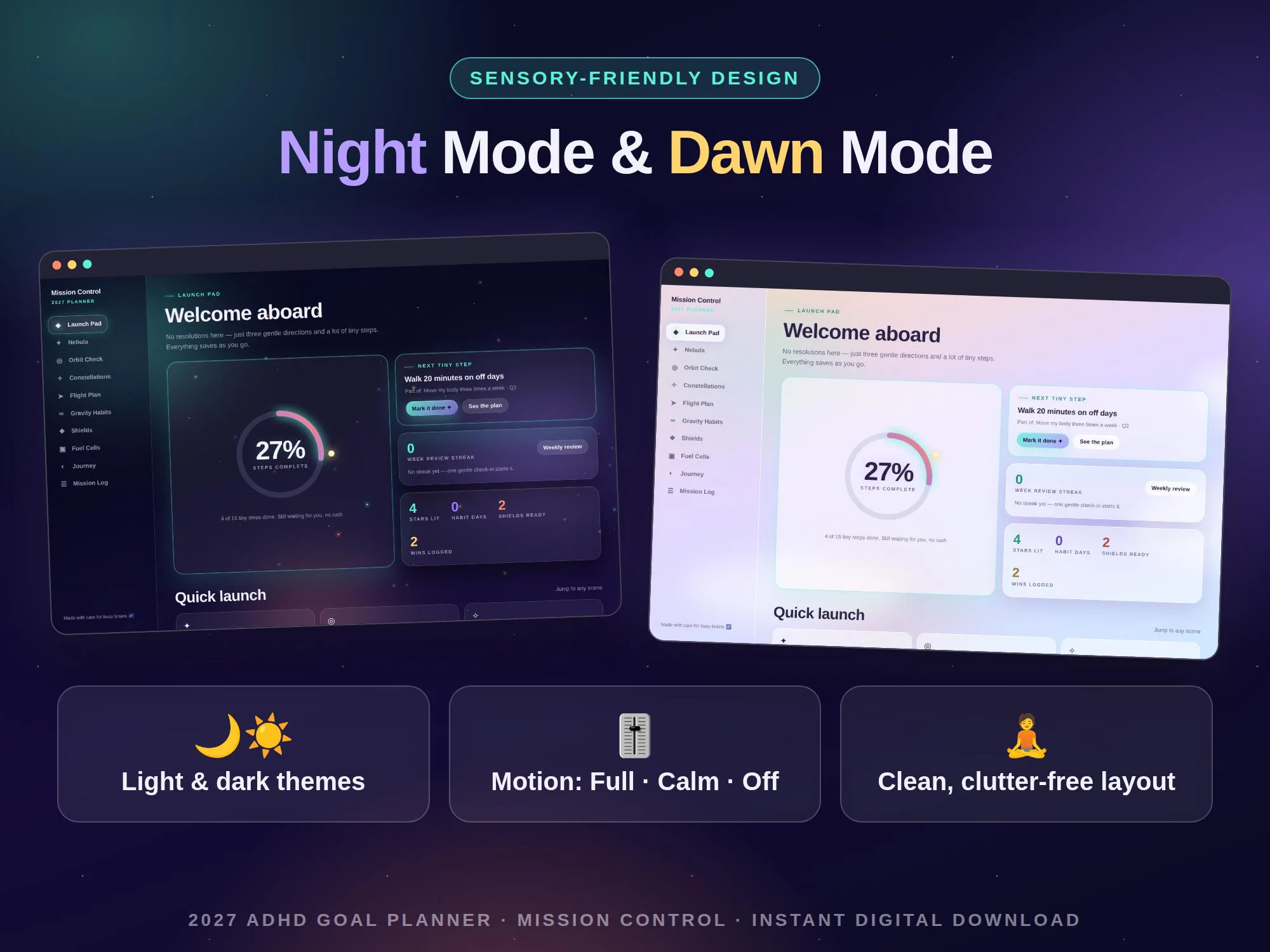 2027 ADHD Digital Planner | Interactive Daily & Weekly Organizer for Neurodivergent Brains (GoodNotes PDF) - image 5