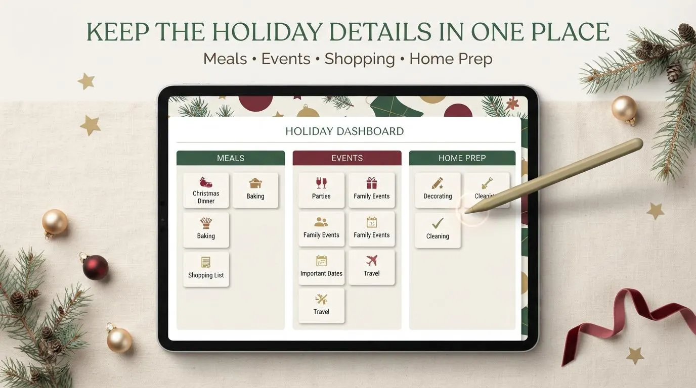ADHD Holiday Planner Printable & Digital | Christmas Gift Budget Tracker | Google Sheets Excel | Neurodivergent Friendly - image 5