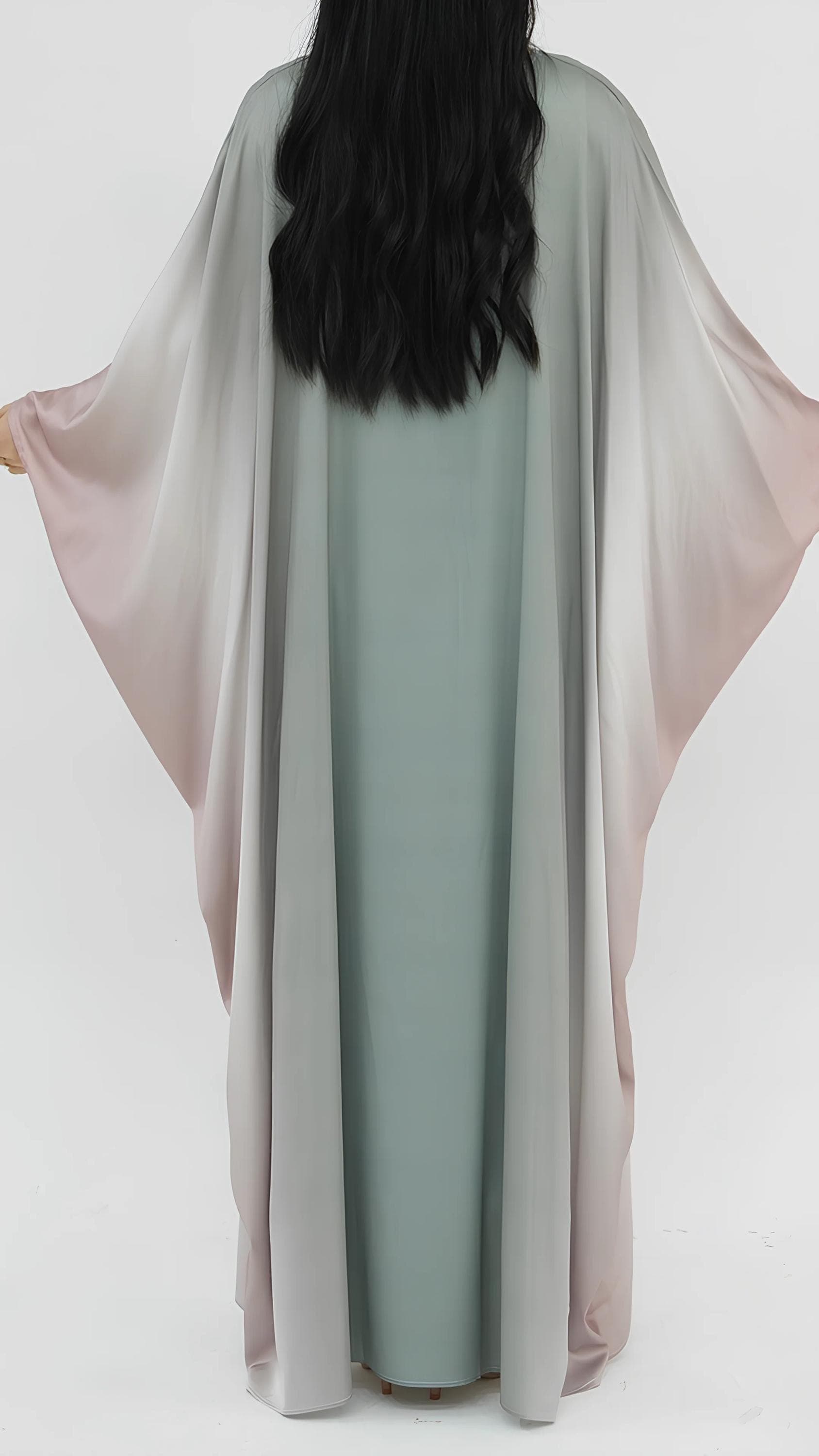 Gradient Butterfly Abaya - image 3