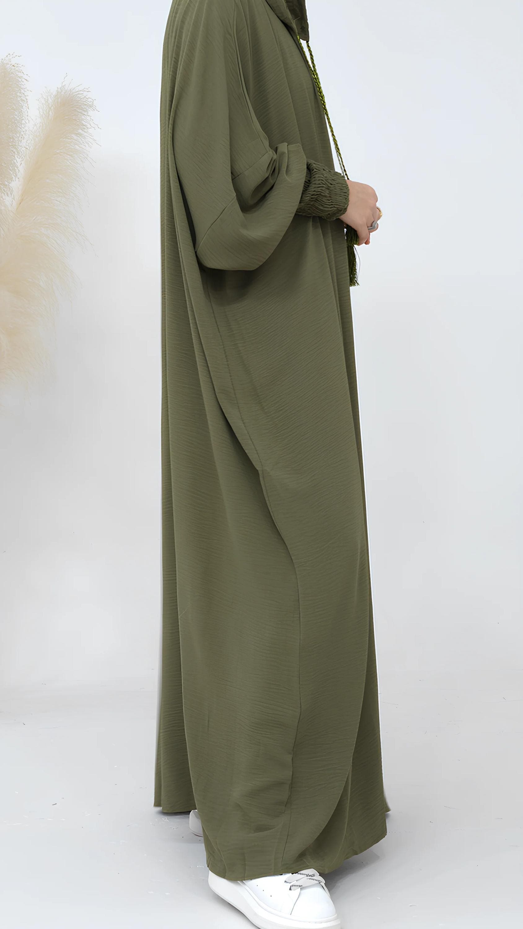 Hooded Abaya: Soft Breathable Fabric, Drawstring Hood, Comfortable Movement - image 5