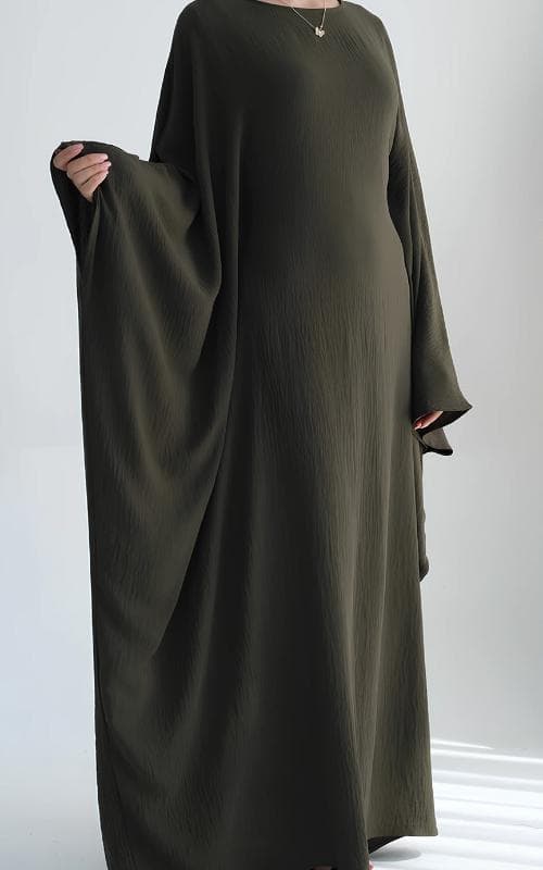 Pleated Kimono Abaya - Lightweight Polyester, Versatile Modest Wear - image 5