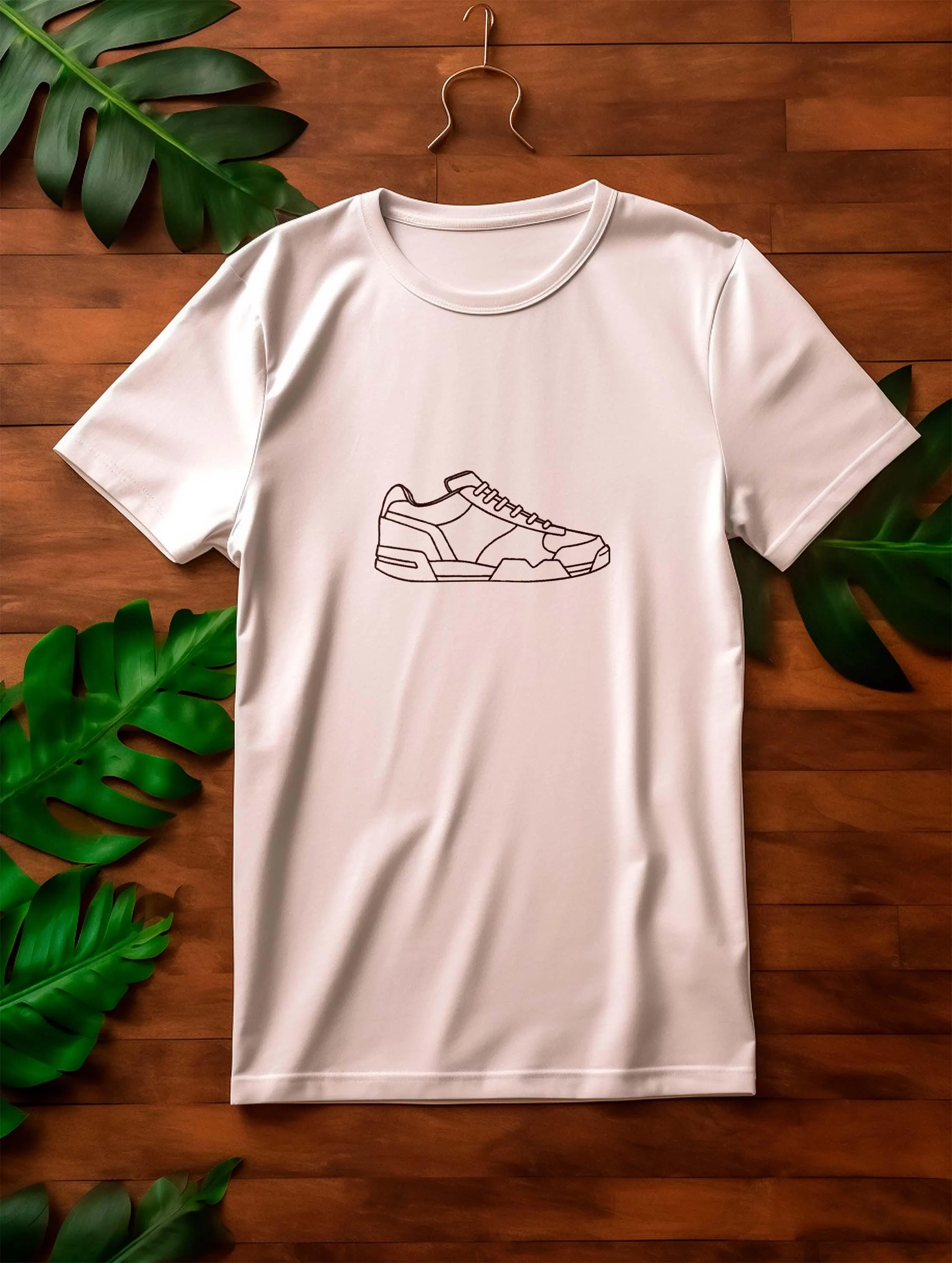 Outline Cool Sneakers Embroidery Set - Joggers Shoes Machine File - Outline Shoes Pattern - 8 Designs 5 Sizes - image 5