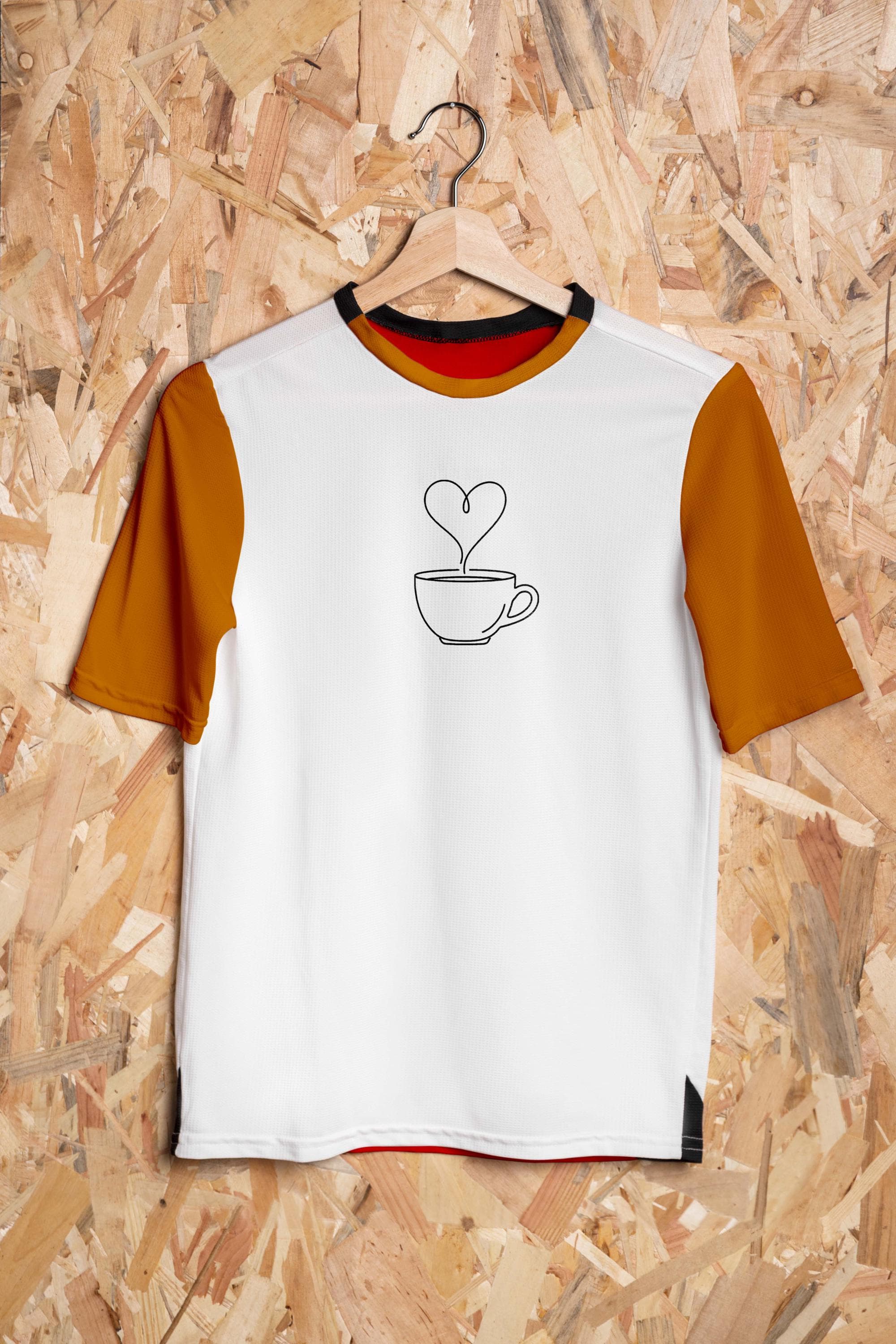 Outline Coffee Cups Embroidery Set - Heart Coffee Cups Machine File - Tea Cups Pattern - 10 Designs 5 Sizes - image 3