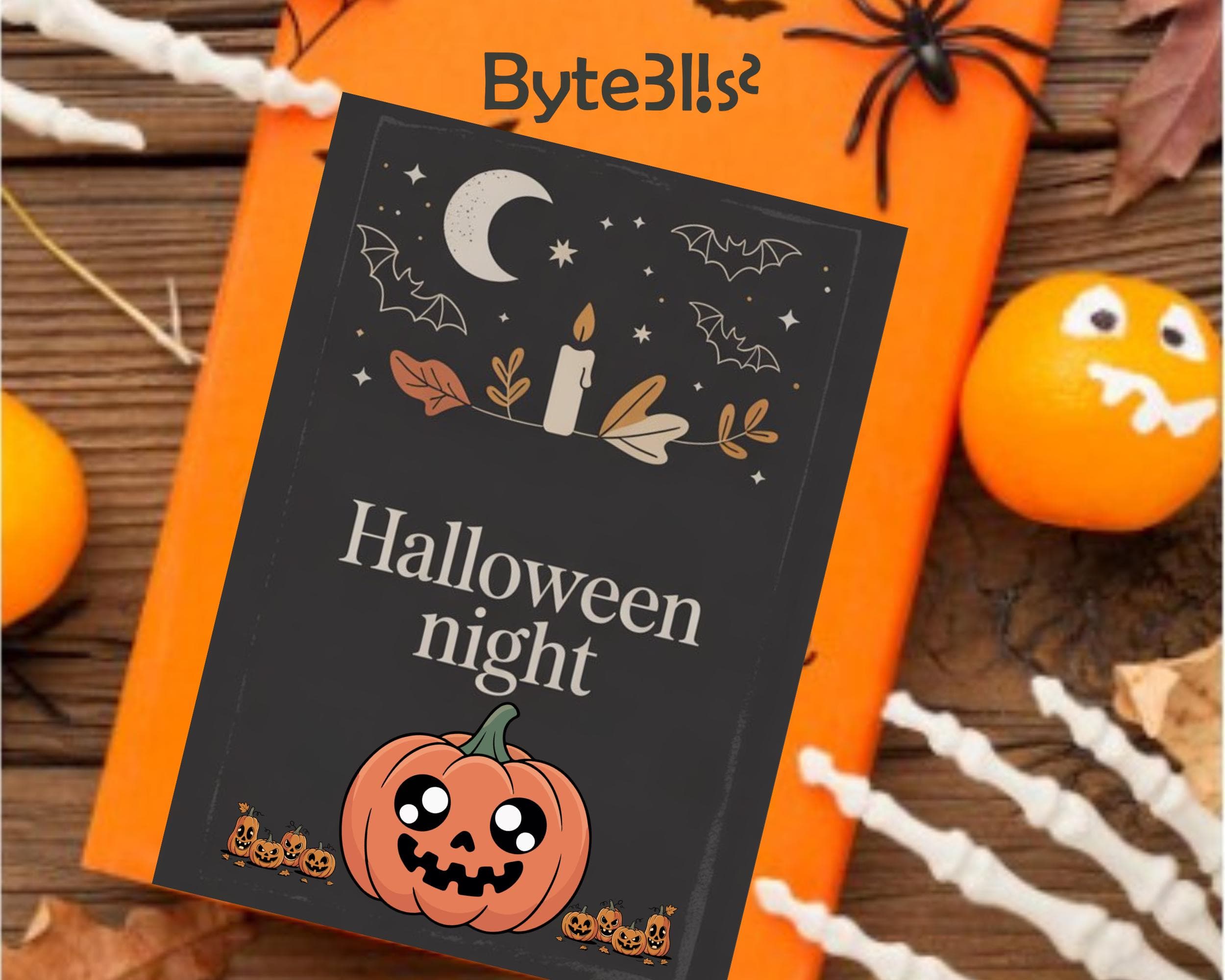 Haunted House Halloween Party Invitation, Printable 5x7 Spooky Candlelit Invite, Gothic Halloween Invite, Instant Download - image 4