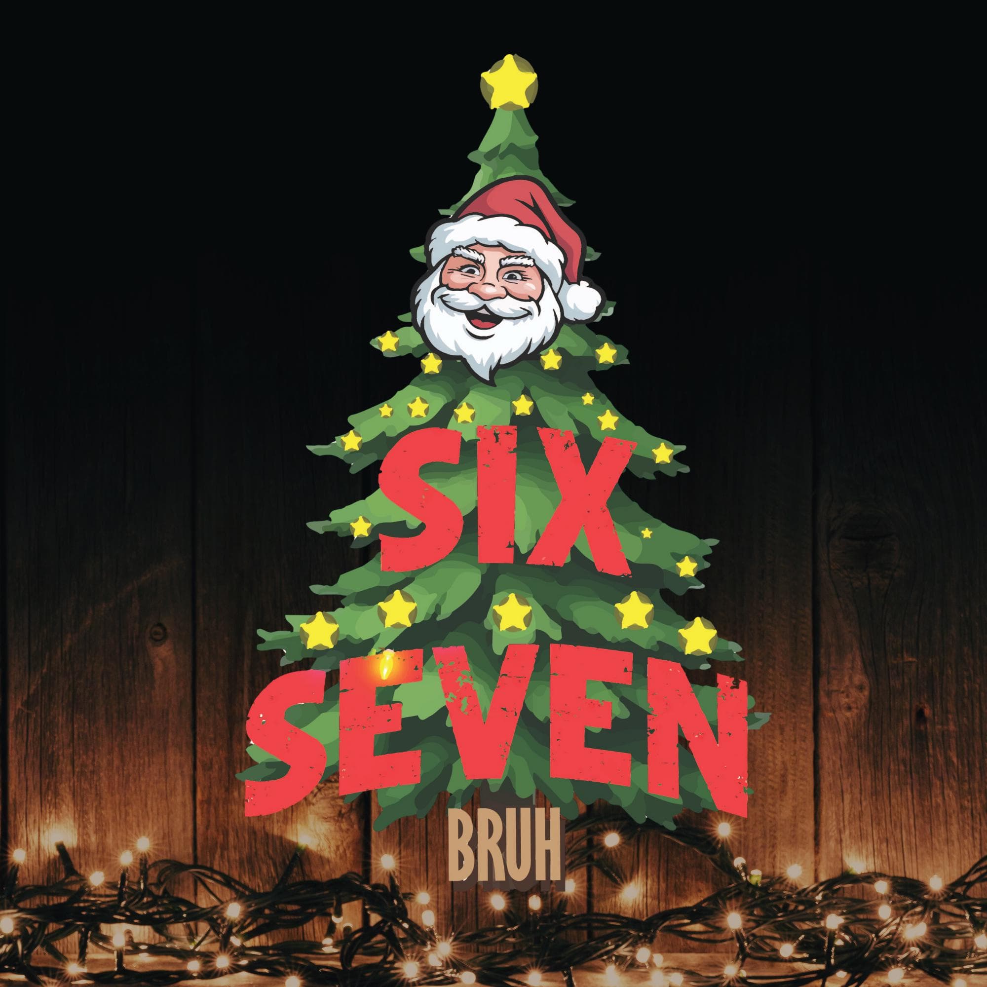 Funny Santa Christmas Tree SVG PNG, Six Seven Bruh Christmas Shirt Design, Funny Holiday Cut File, Cricut Sublimation, Digital Download - image 4