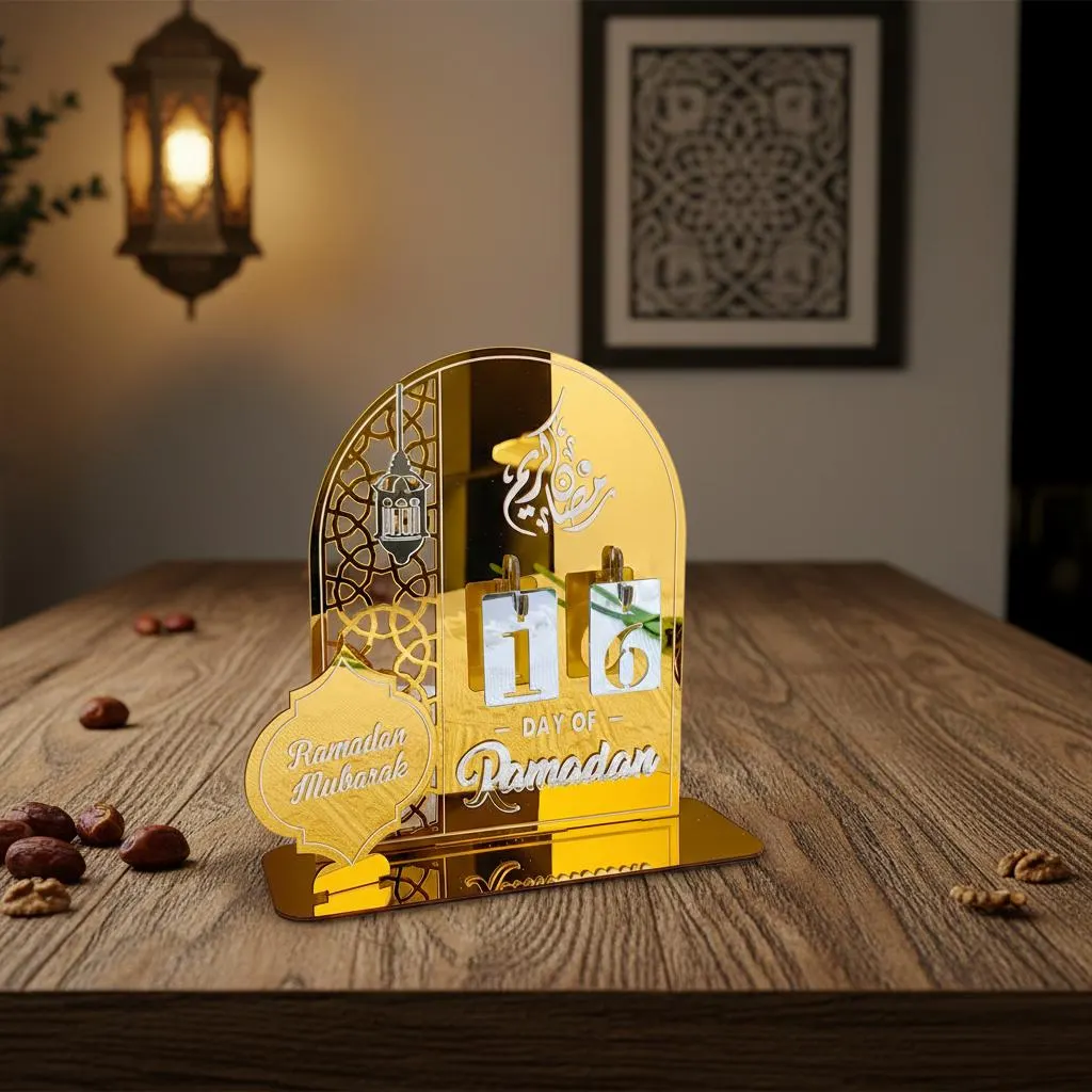 Acrylic Ramadan Countdown Calendar – Islamic Home Decor, Eid Mubarak Gift, Ramadan Kareem Decoration - image 4